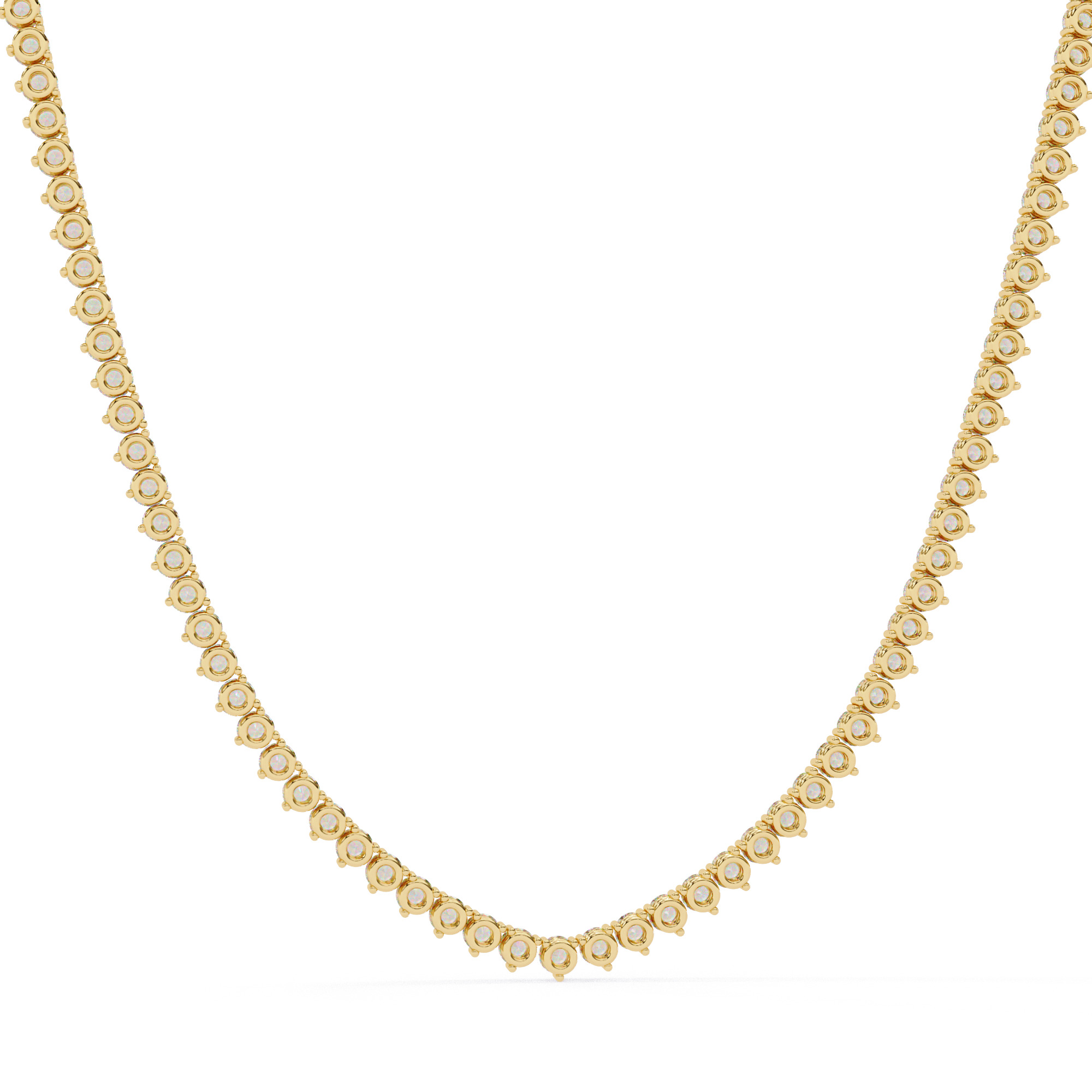 Diamond Necklace 360 animation renders 3dm stl details 3D print model_5