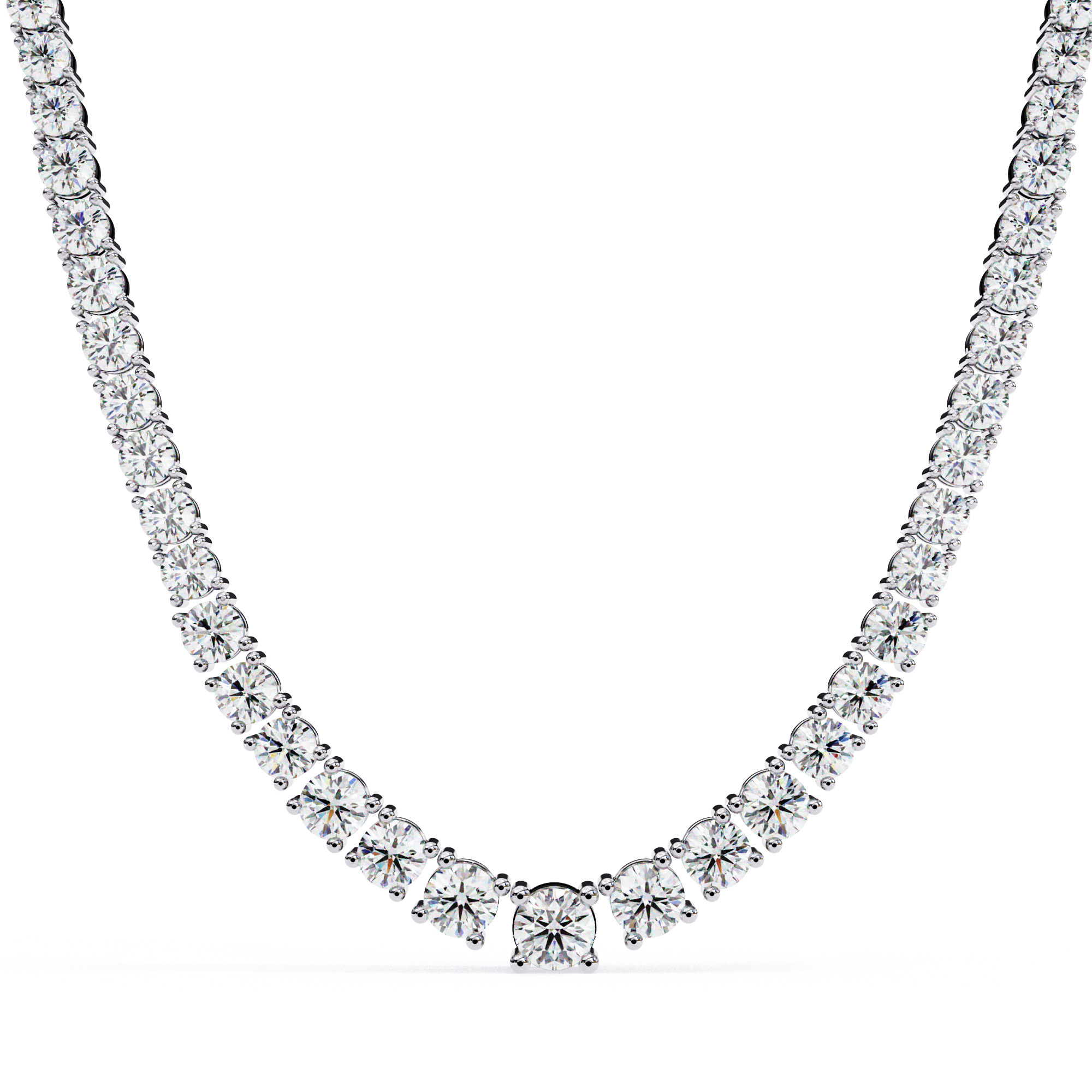 Diamond Necklace 360 animation renders 3dm stl details 3D print model_10