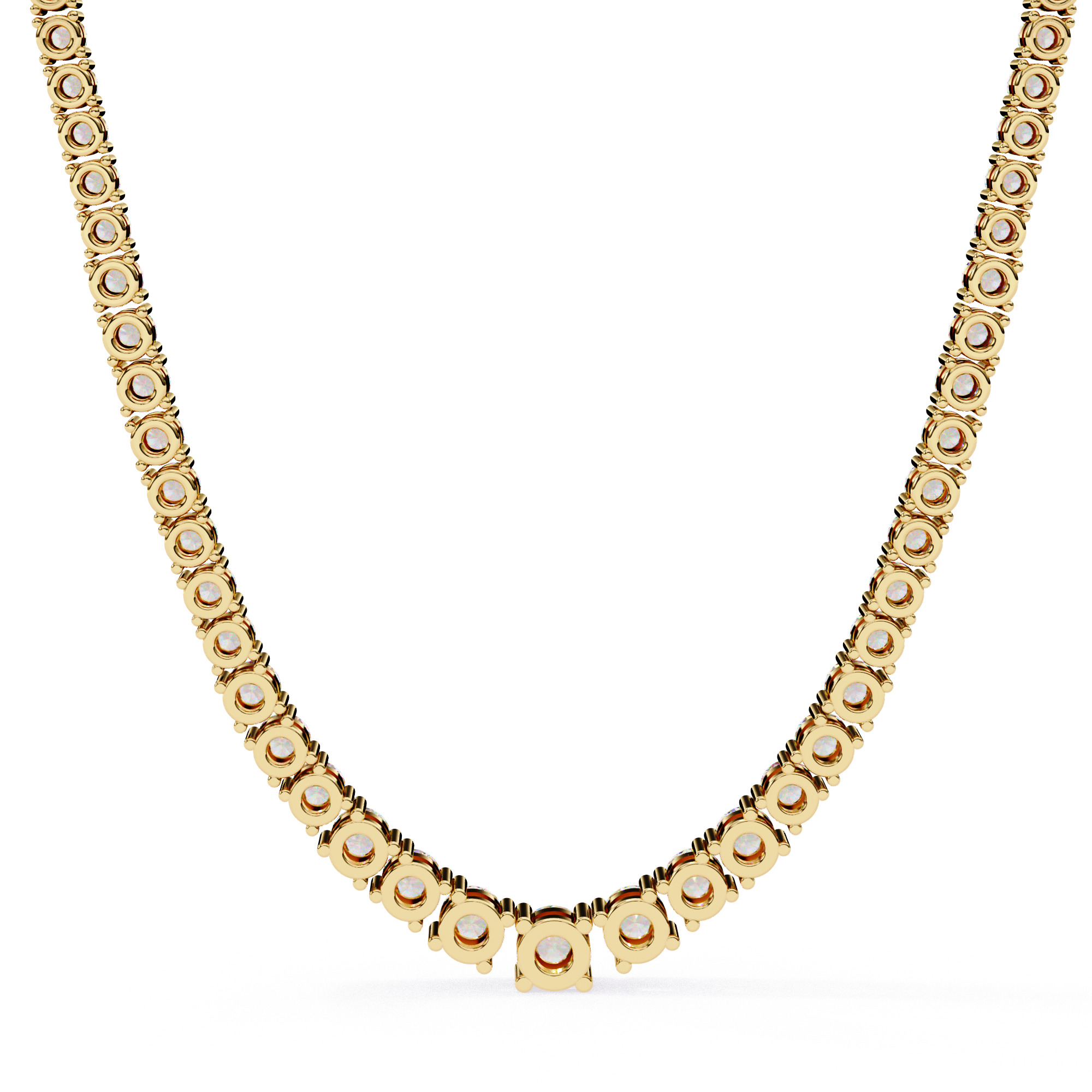 Diamond Necklace 360 animation renders 3dm stl details 3D print model_6