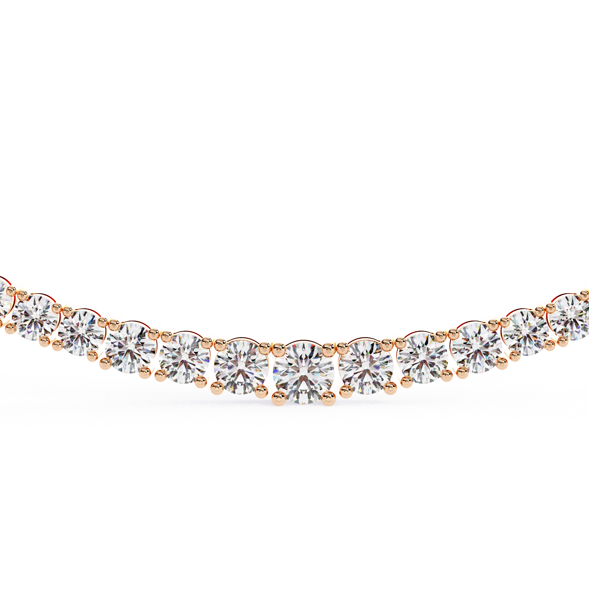 Diamond Necklace 360 animation renders 3dm stl details 3D print model_2