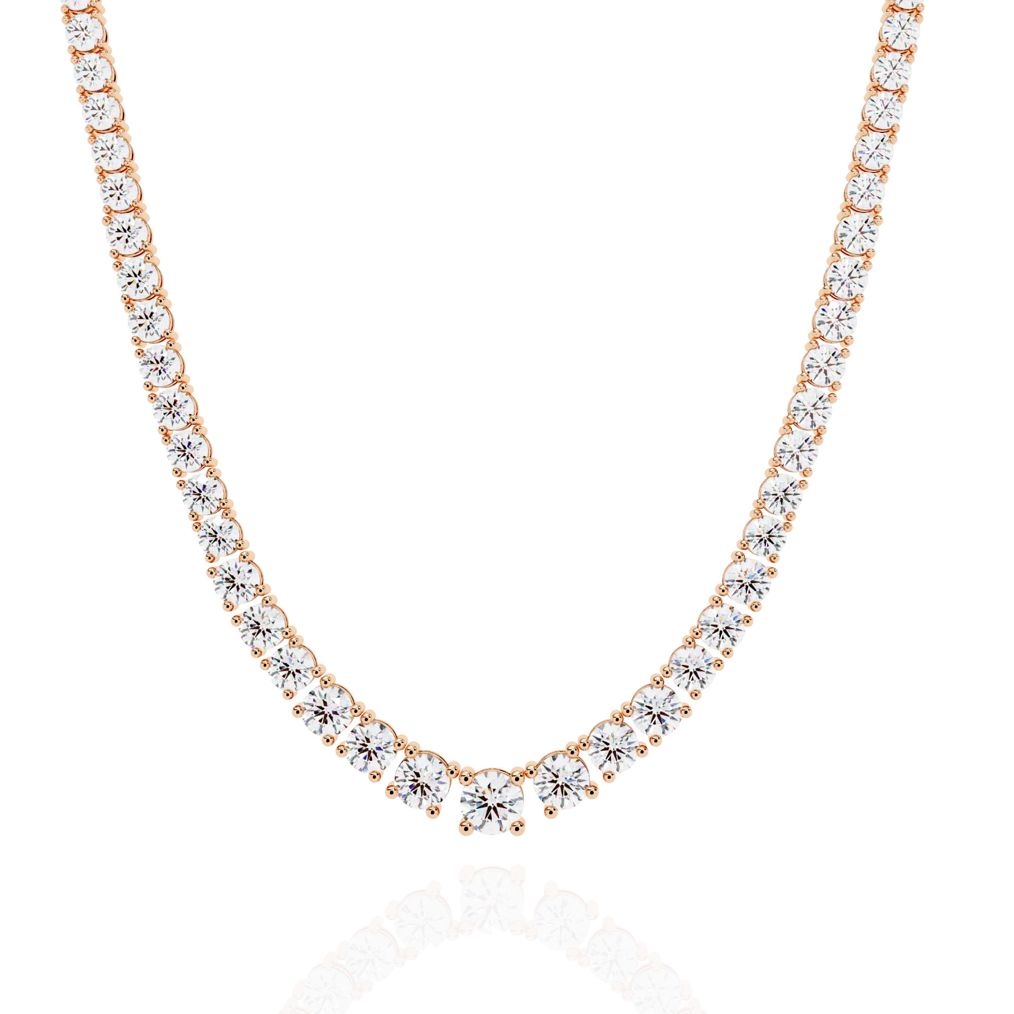 Diamond Necklace 360 animation renders 3dm stl details 3D print model_15
