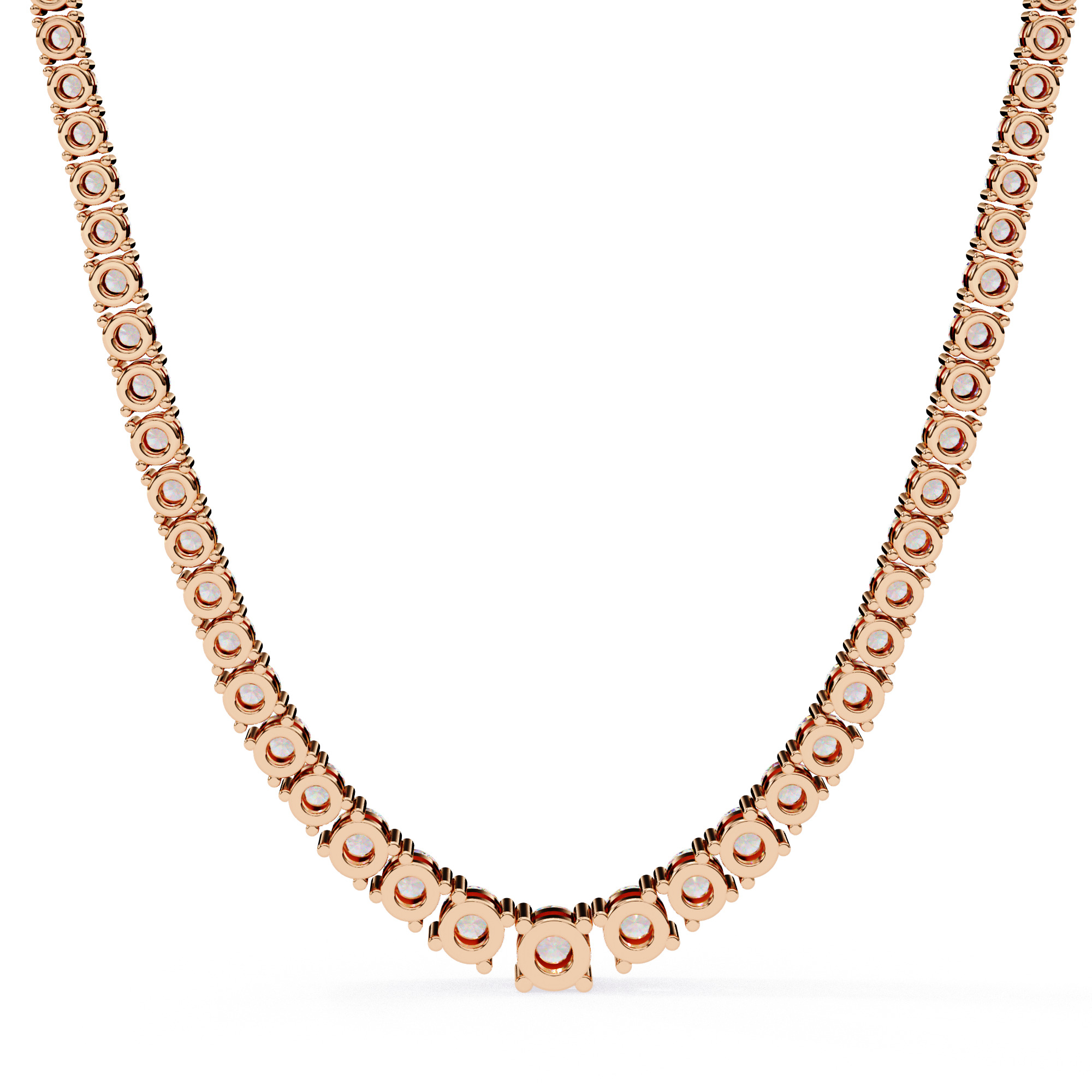 Diamond Necklace 360 animation renders 3dm stl details 3D print model_5