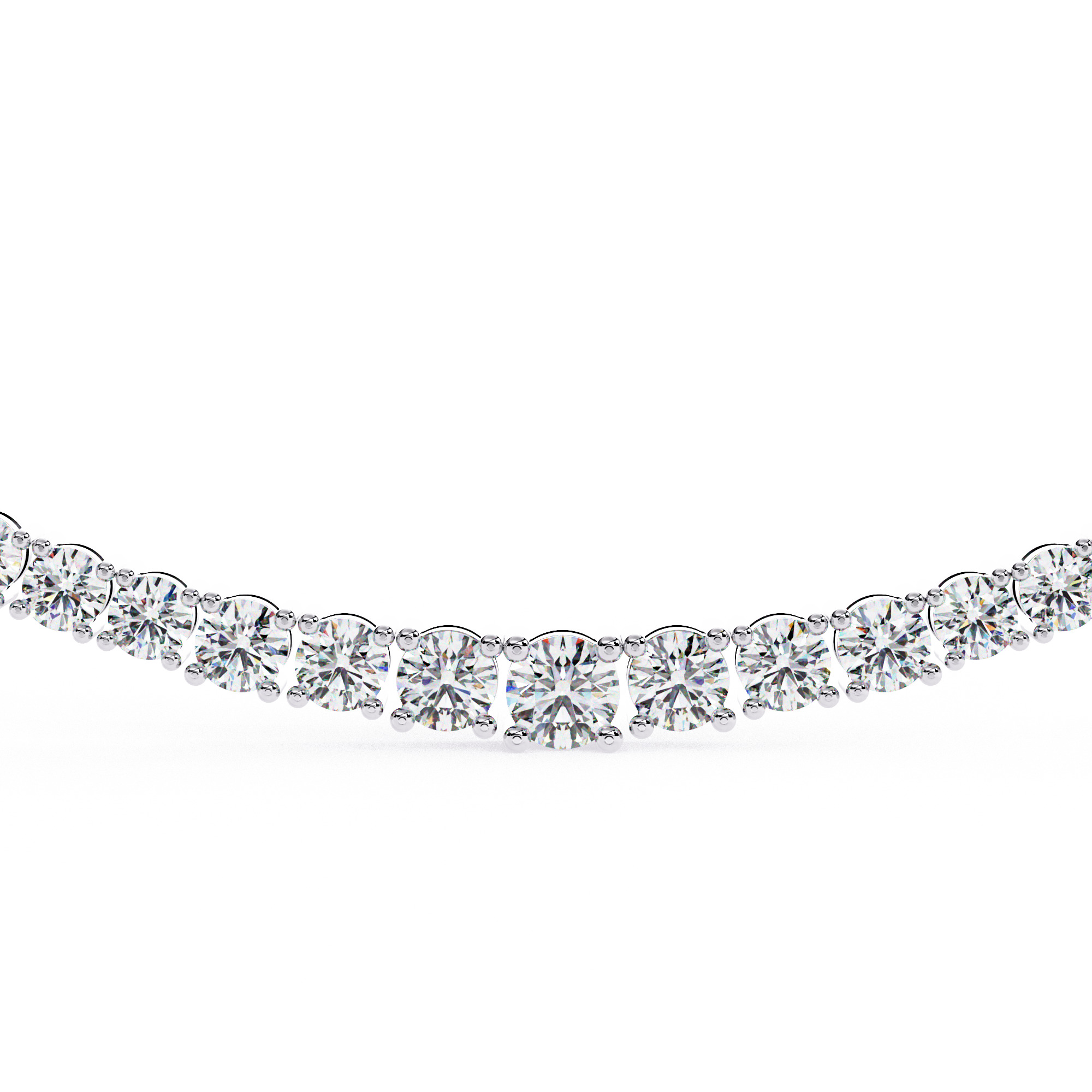 Diamond Necklace 360 animation renders 3dm stl details 3D print model_14