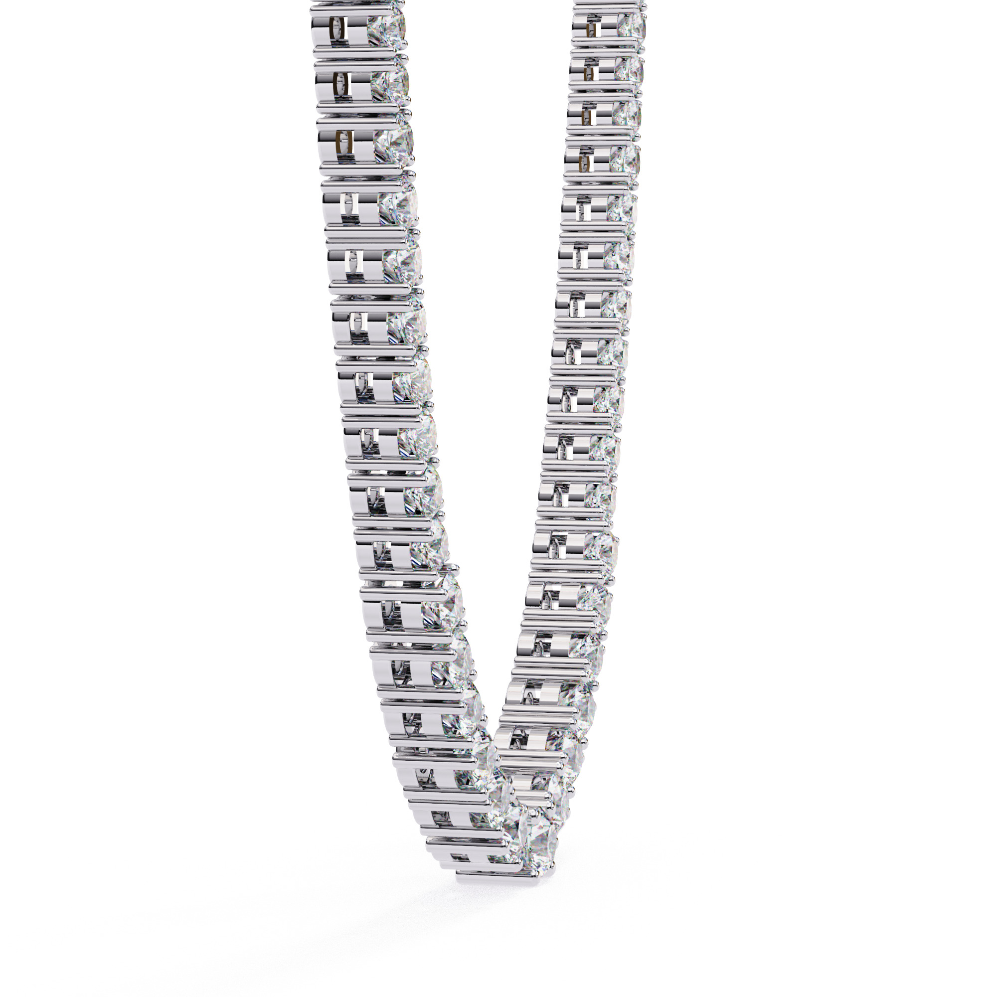 Diamond Necklace 360 animation renders 3dm stl details 3D print model_9