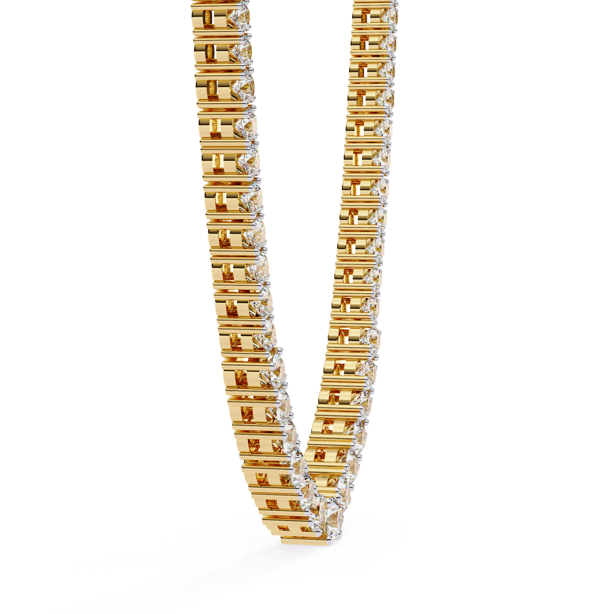 Diamond Necklace 360 animation renders 3dm stl details 3D print model_7