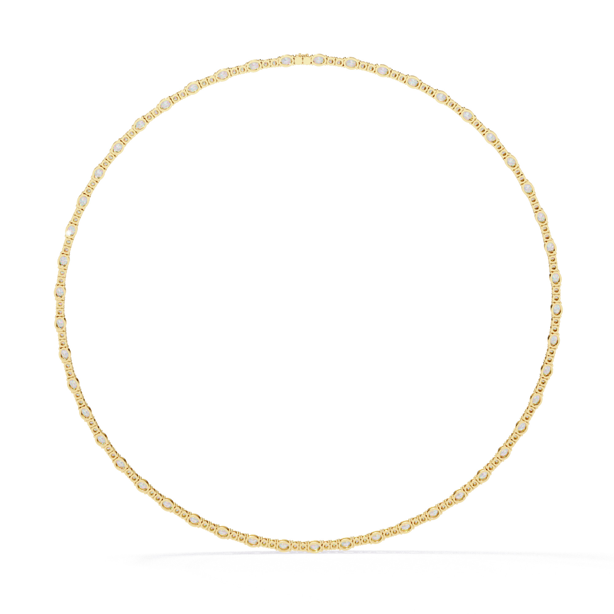 Diamond Necklace 360 animation renders 3dm stl details 3D print model_14