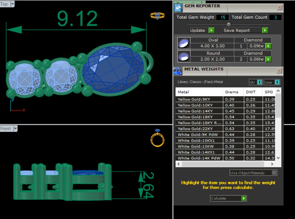 Diamond Necklace 360 animation renders 3dm stl details 3D print model_1