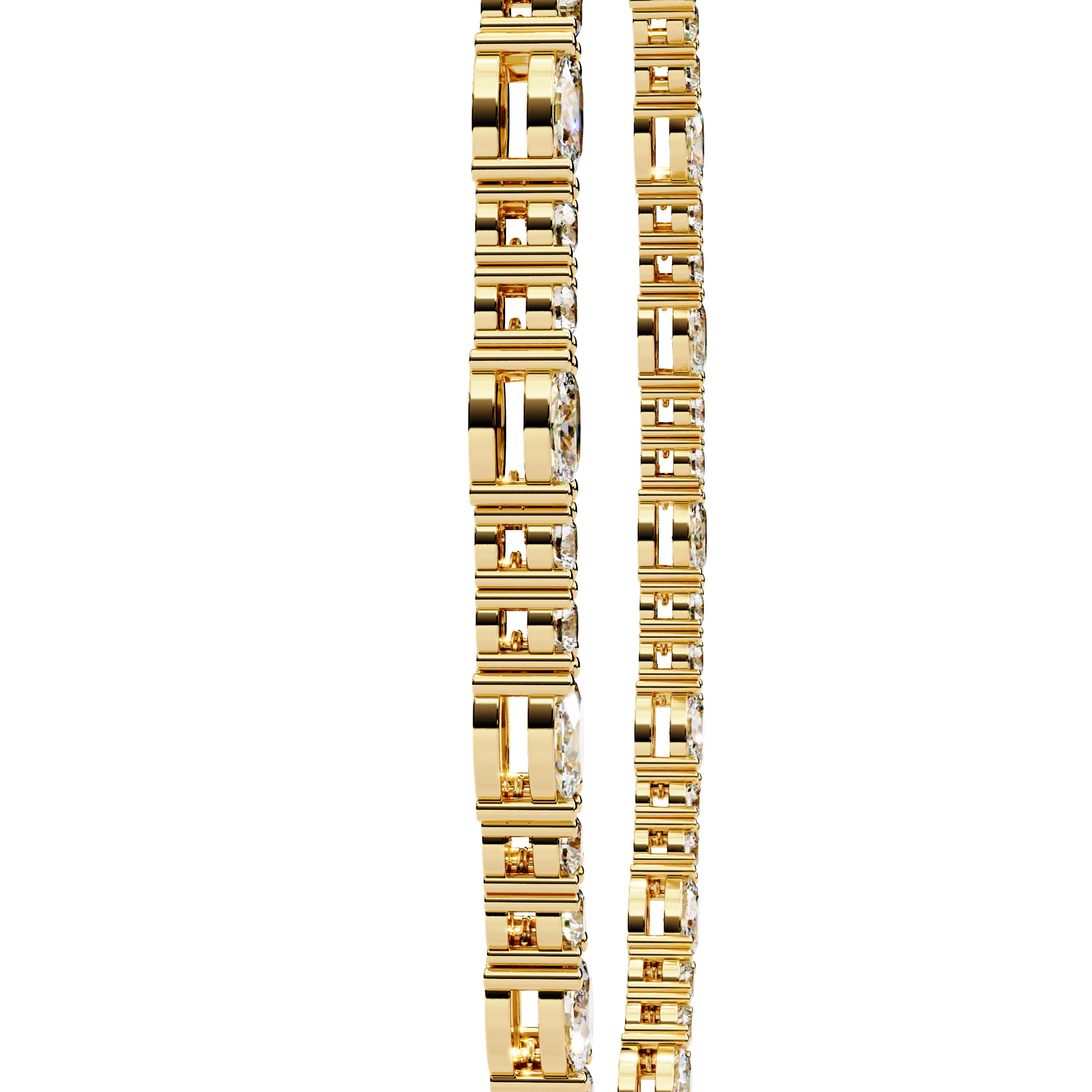 Diamond Necklace 360 animation renders 3dm stl details 3D print model_9