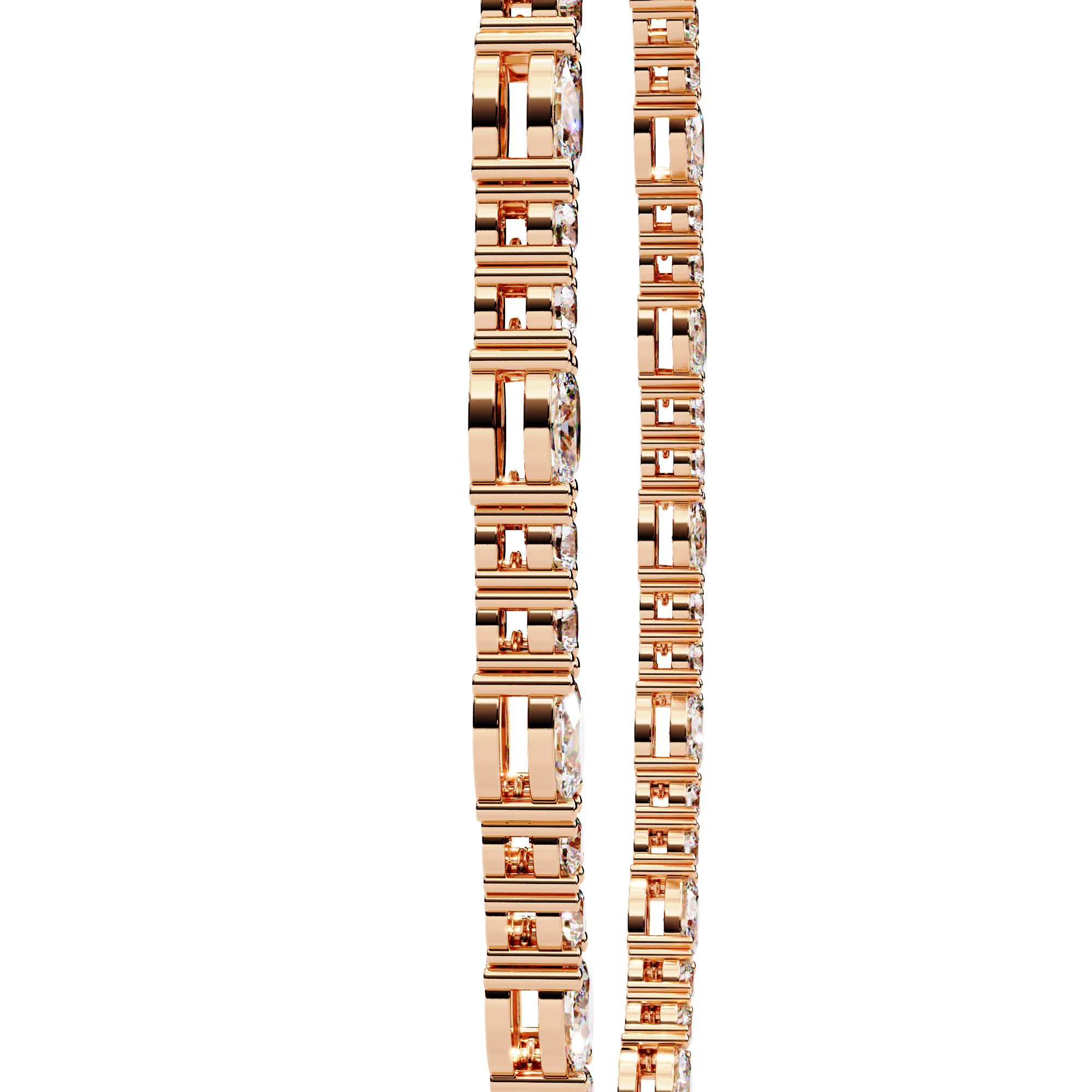 Diamond Necklace 360 animation renders 3dm stl details 3D print model_8