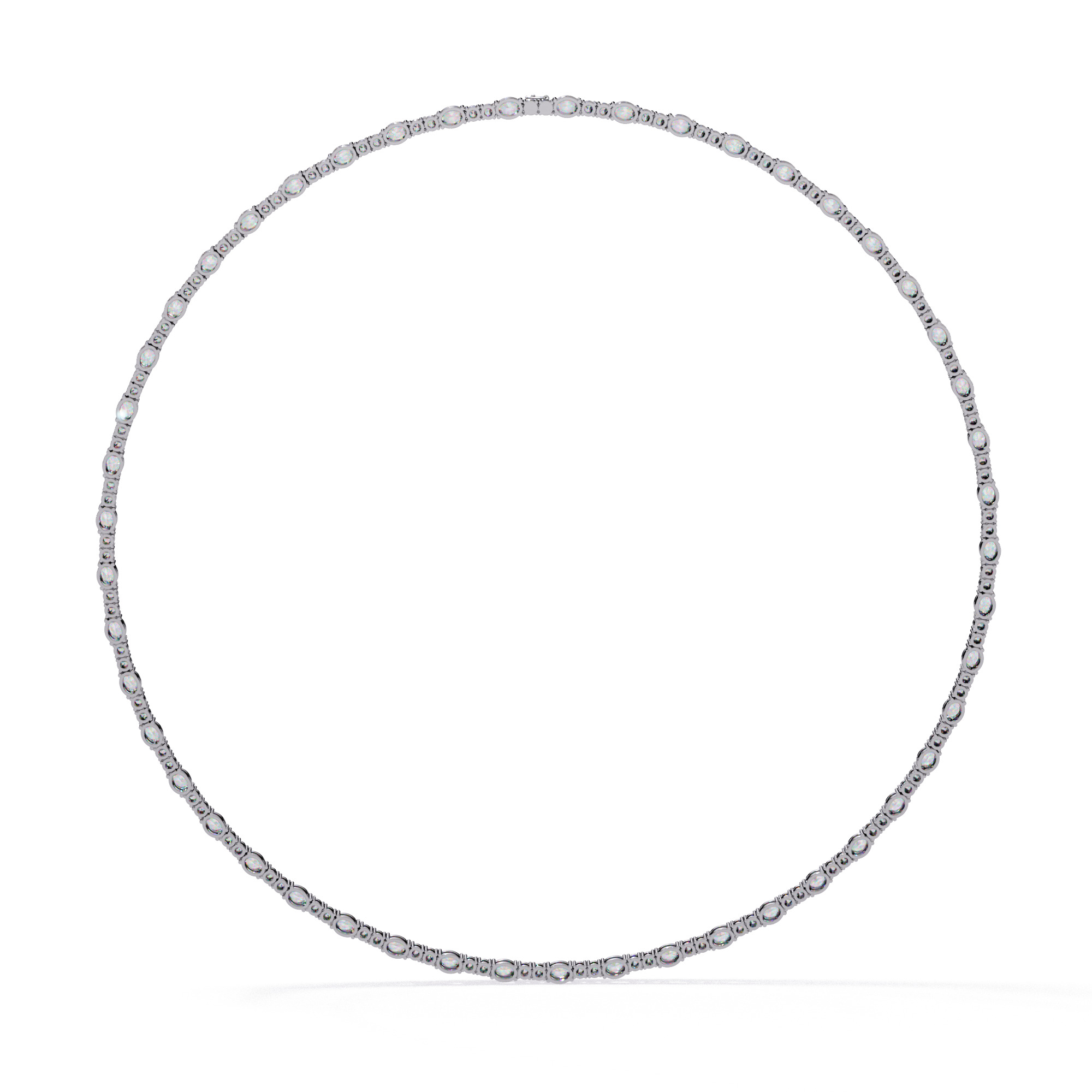 Diamond Necklace 360 animation renders 3dm stl details 3D print model_3