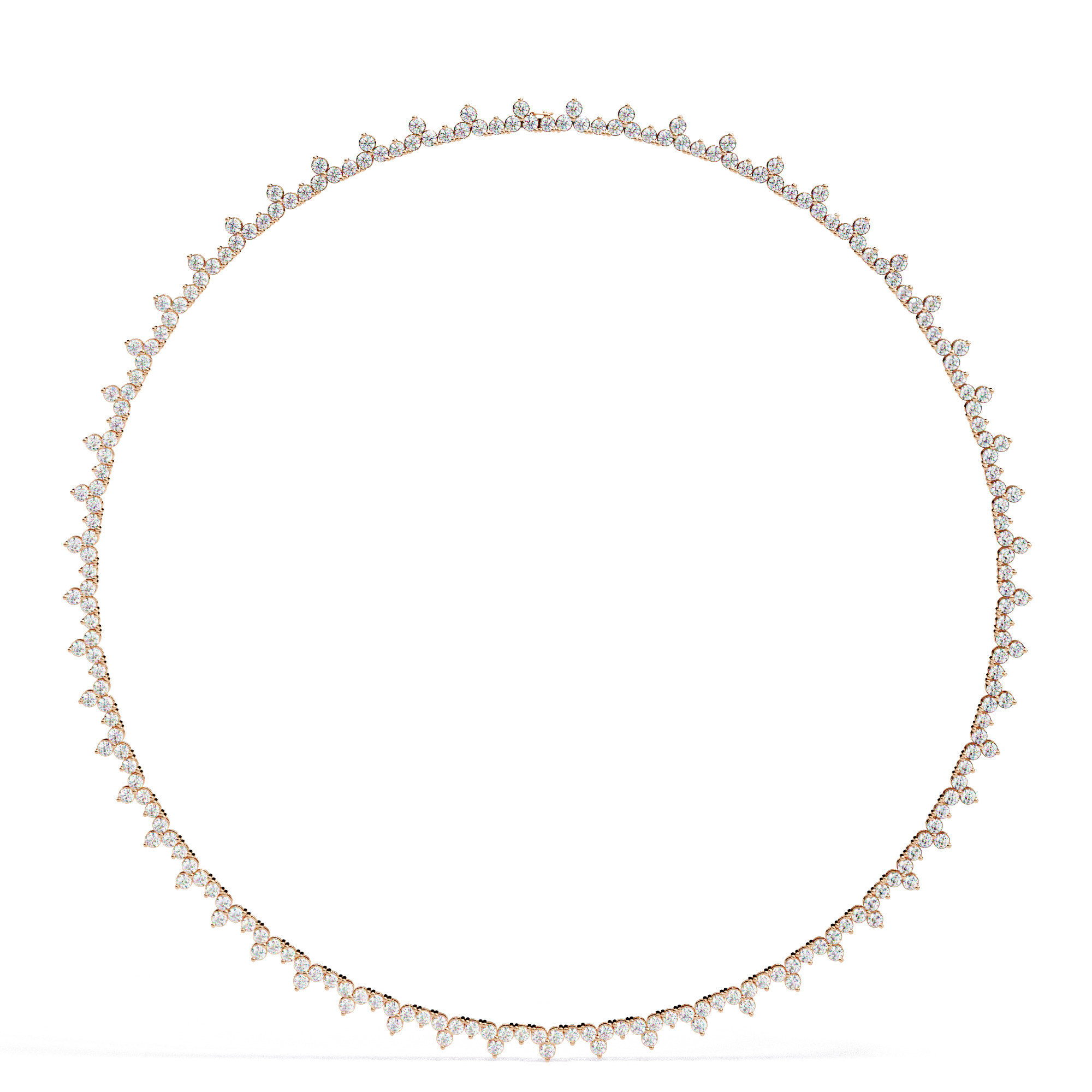 Diamond Necklace 360 animation renders 3dm stl details 3D print model_12