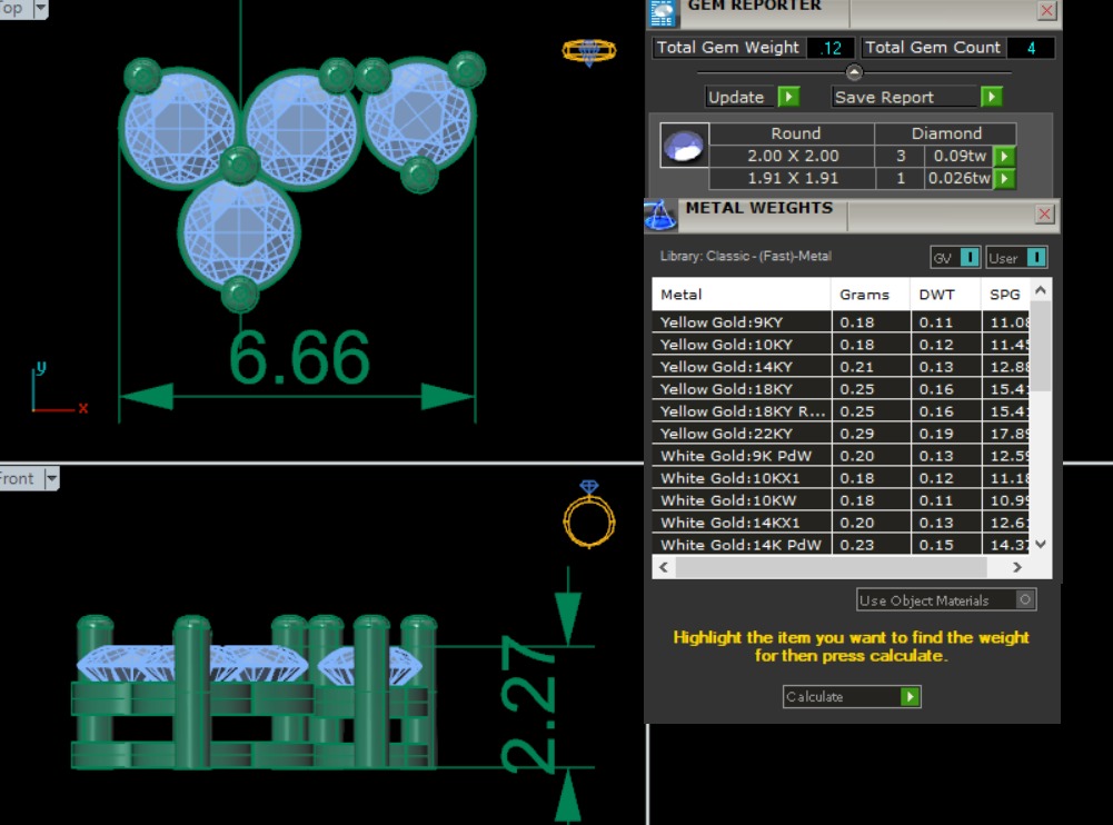 Diamond Necklace 360 animation renders 3dm stl details 3D print model_1