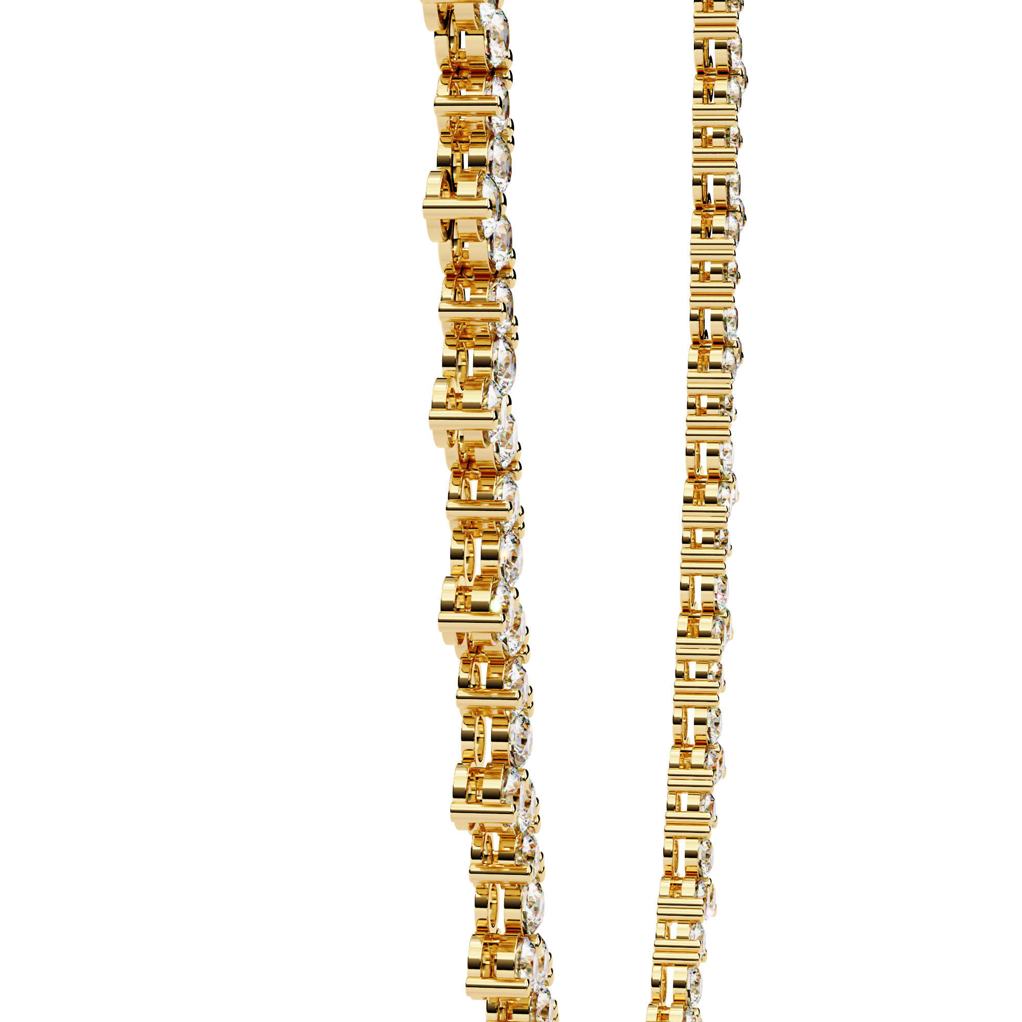 Diamond Necklace 360 animation renders 3dm stl details 3D print model_16