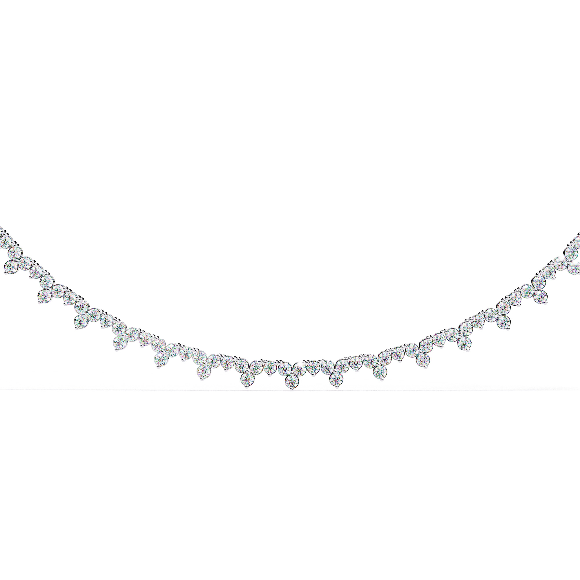 Diamond Necklace 360 animation renders 3dm stl details 3D print model_6