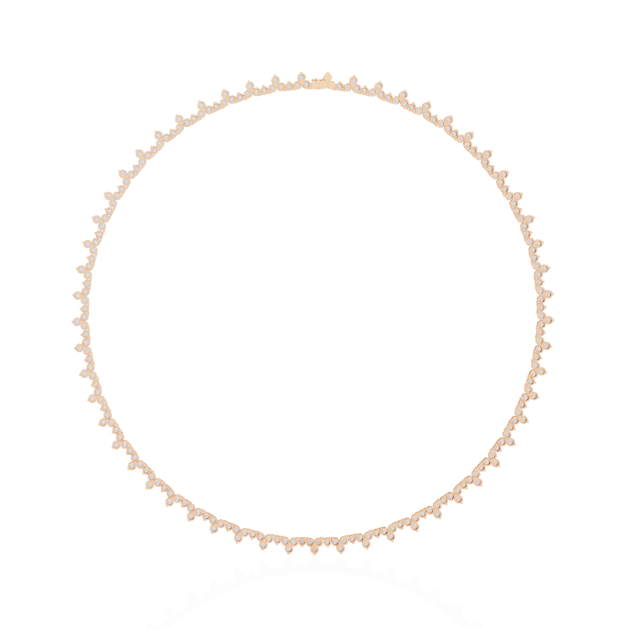 Diamond Necklace 360 animation renders 3dm stl details 3D print model_8