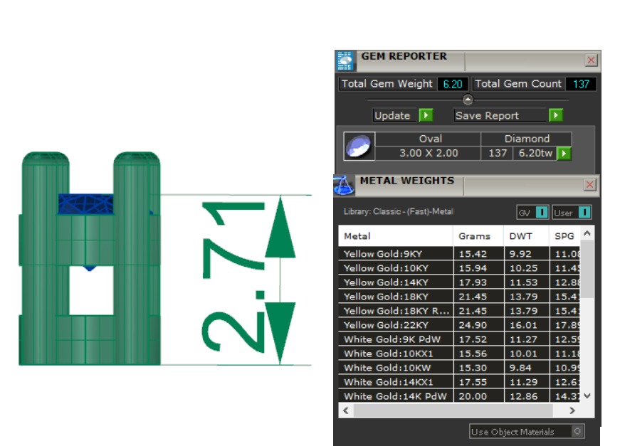 Diamond Necklace 360 animation renders 3dm stl details 3D print model_1
