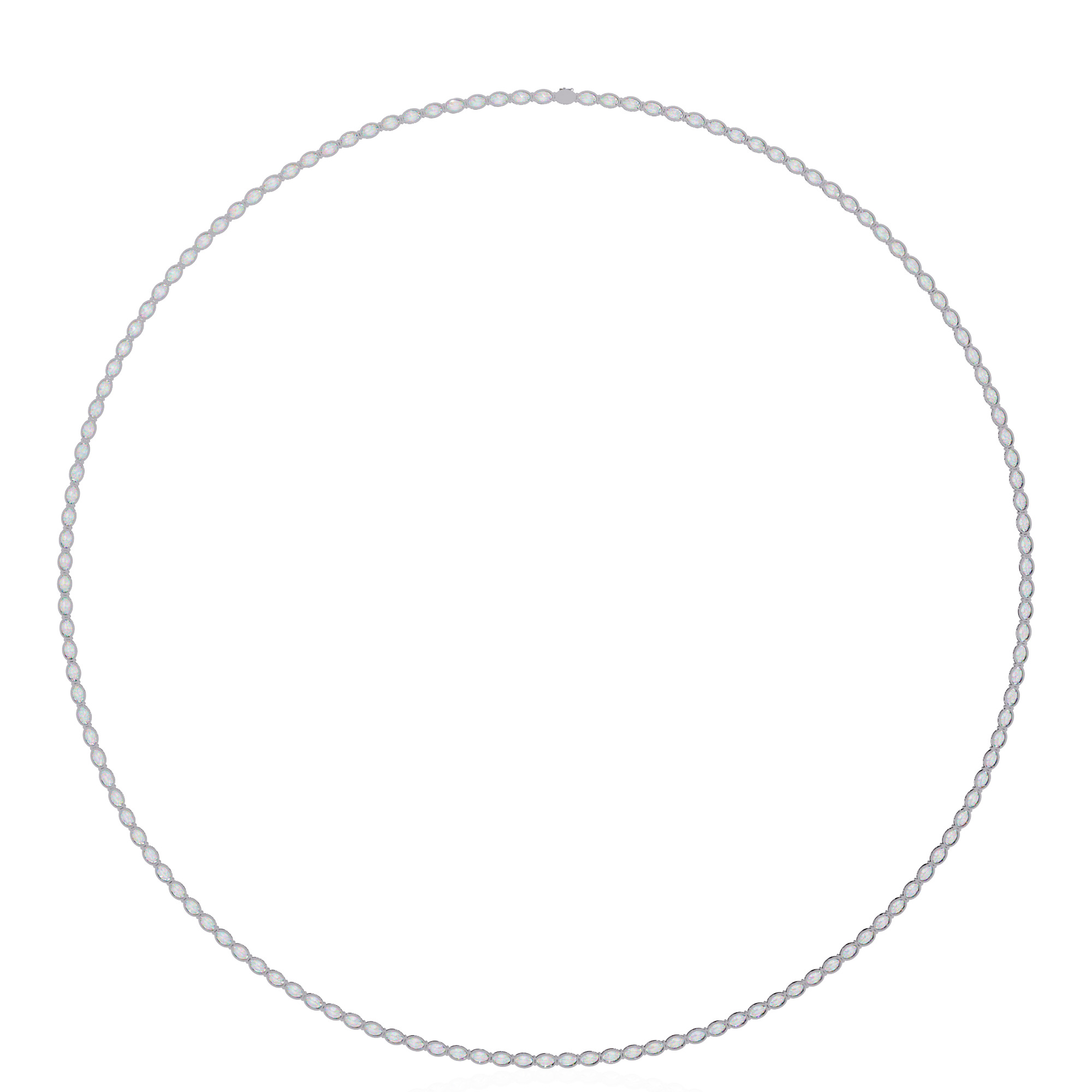 Diamond Necklace 360 animation renders 3dm stl details 3D print model_7