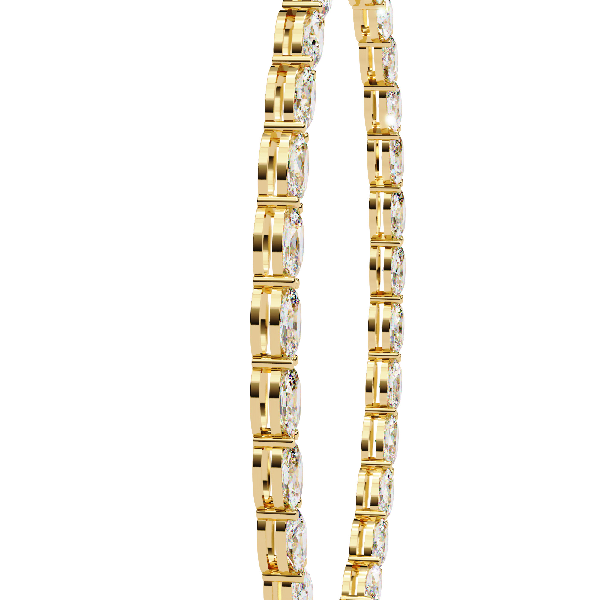 Diamond Necklace 360 animation renders 3dm stl details 3D print model_4