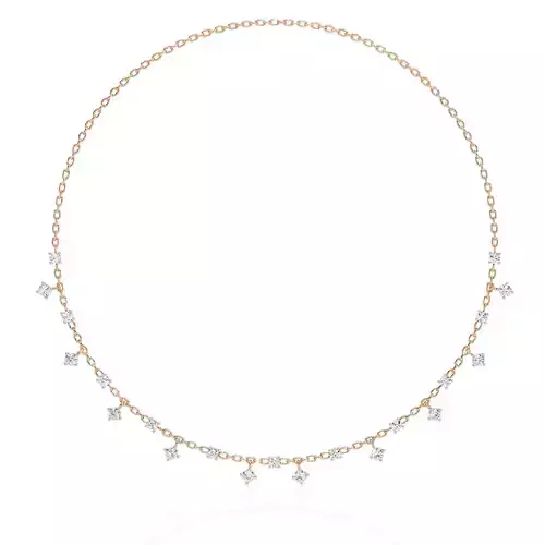 Diamond Necklace 360 animation renders 3dm stl details