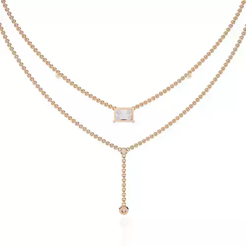Diamond Necklace 360 animation renders 3dm stl details 3D print model