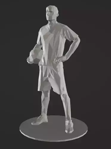 Lowpoly Soccer Player 01 3D print model