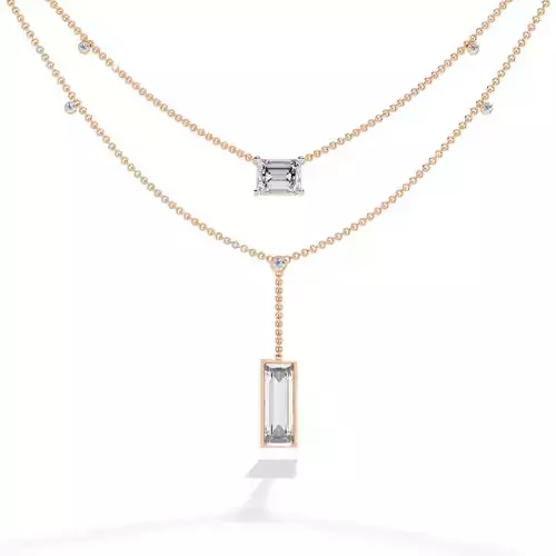 Diamond Necklace 360 animation renders 3dm stl details 3D print model