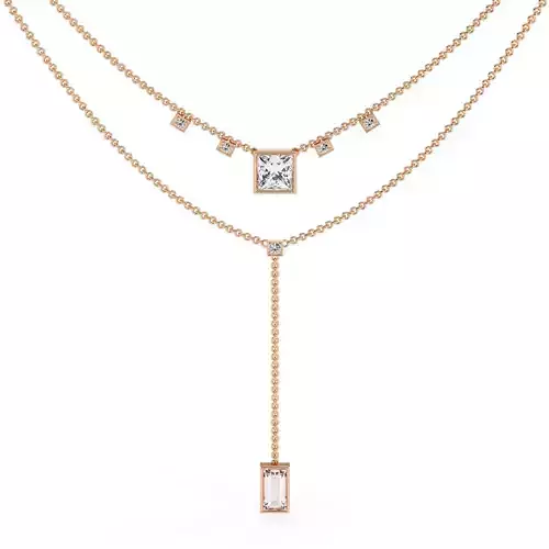 Diamond Necklace 360 animation renders 3dm stl details 3D print model