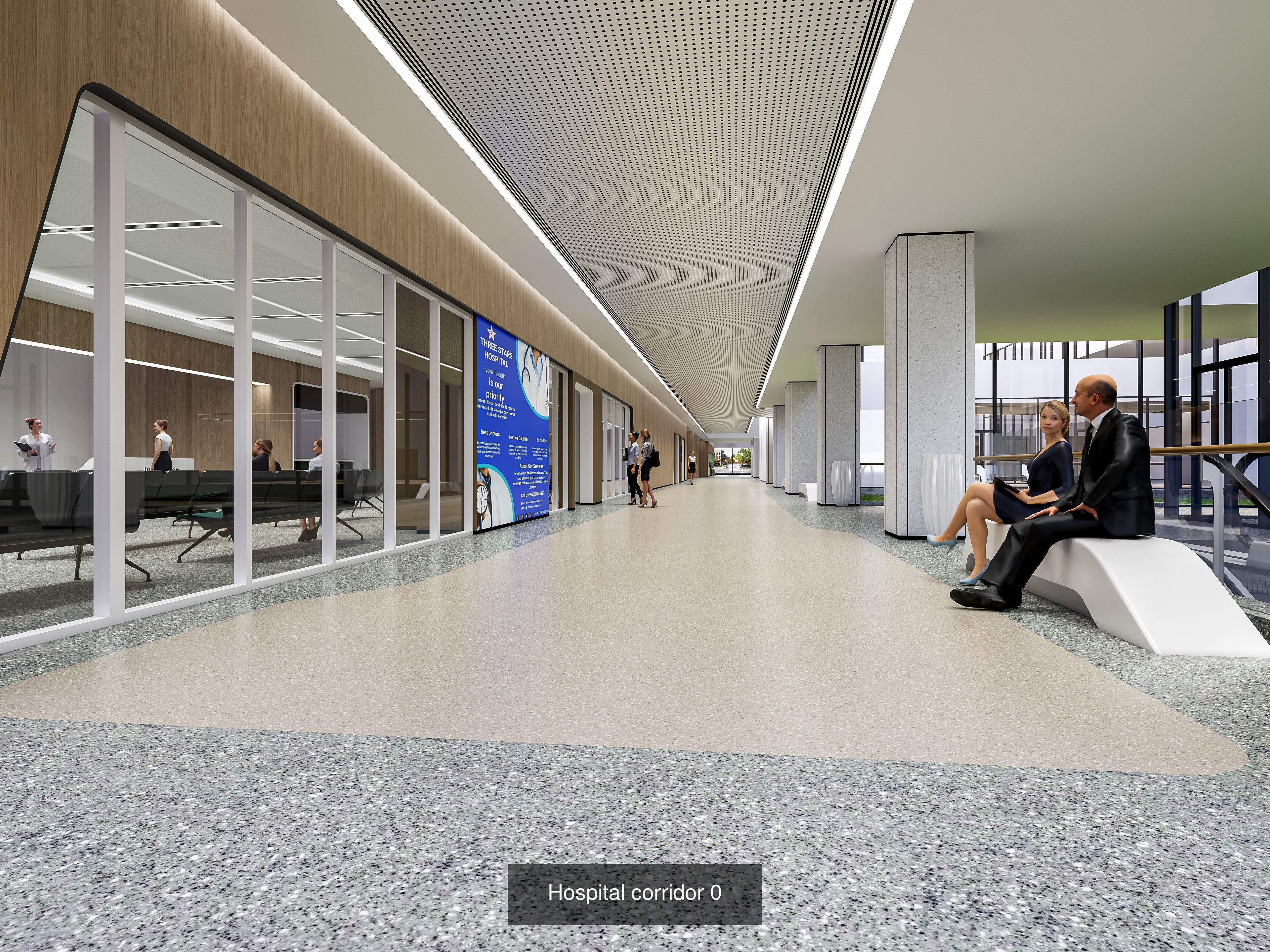 Hospital Corridor Collection No 1 of 4 scenes _2