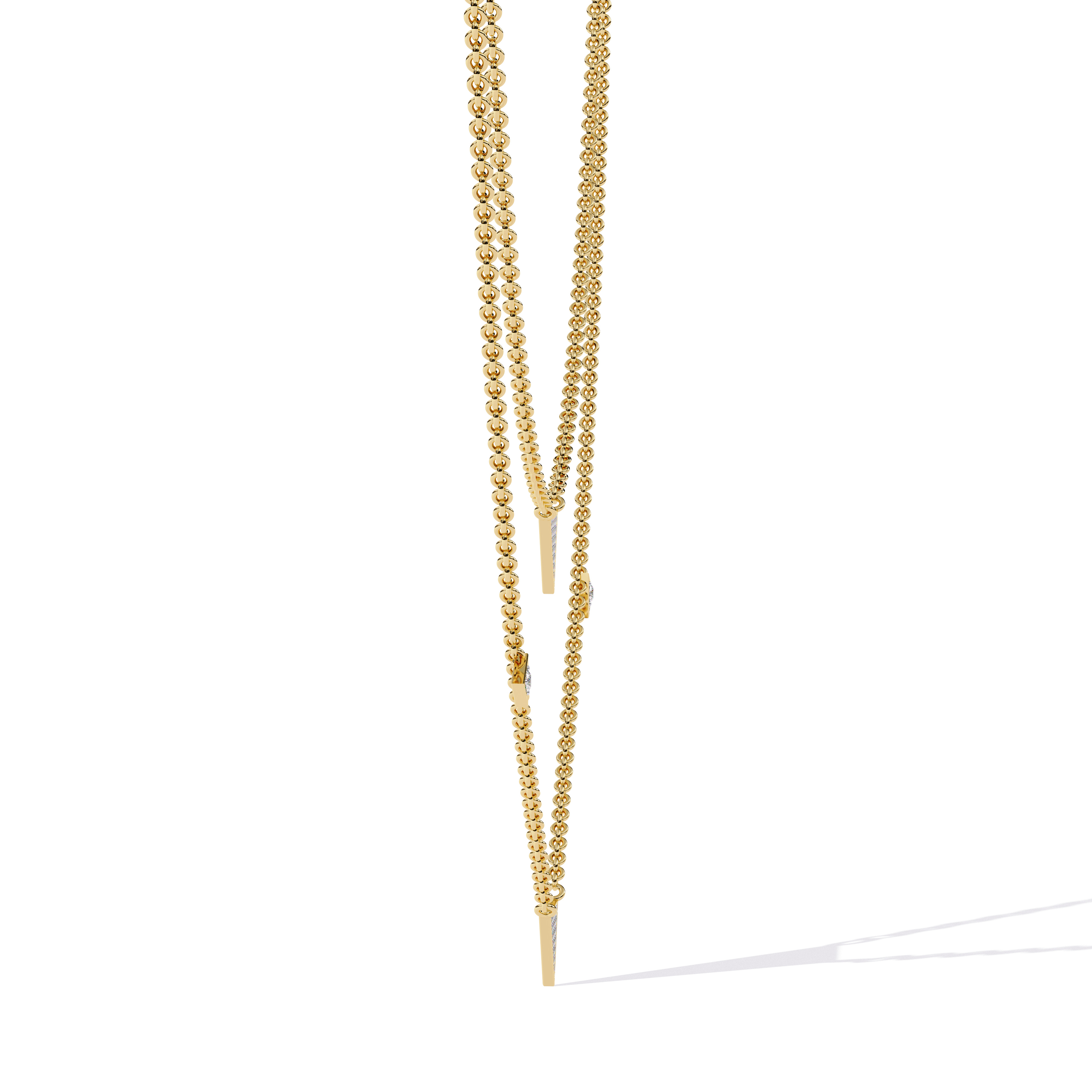 Diamond Necklace 360 animation renders 3dm stl details 3D print model_6