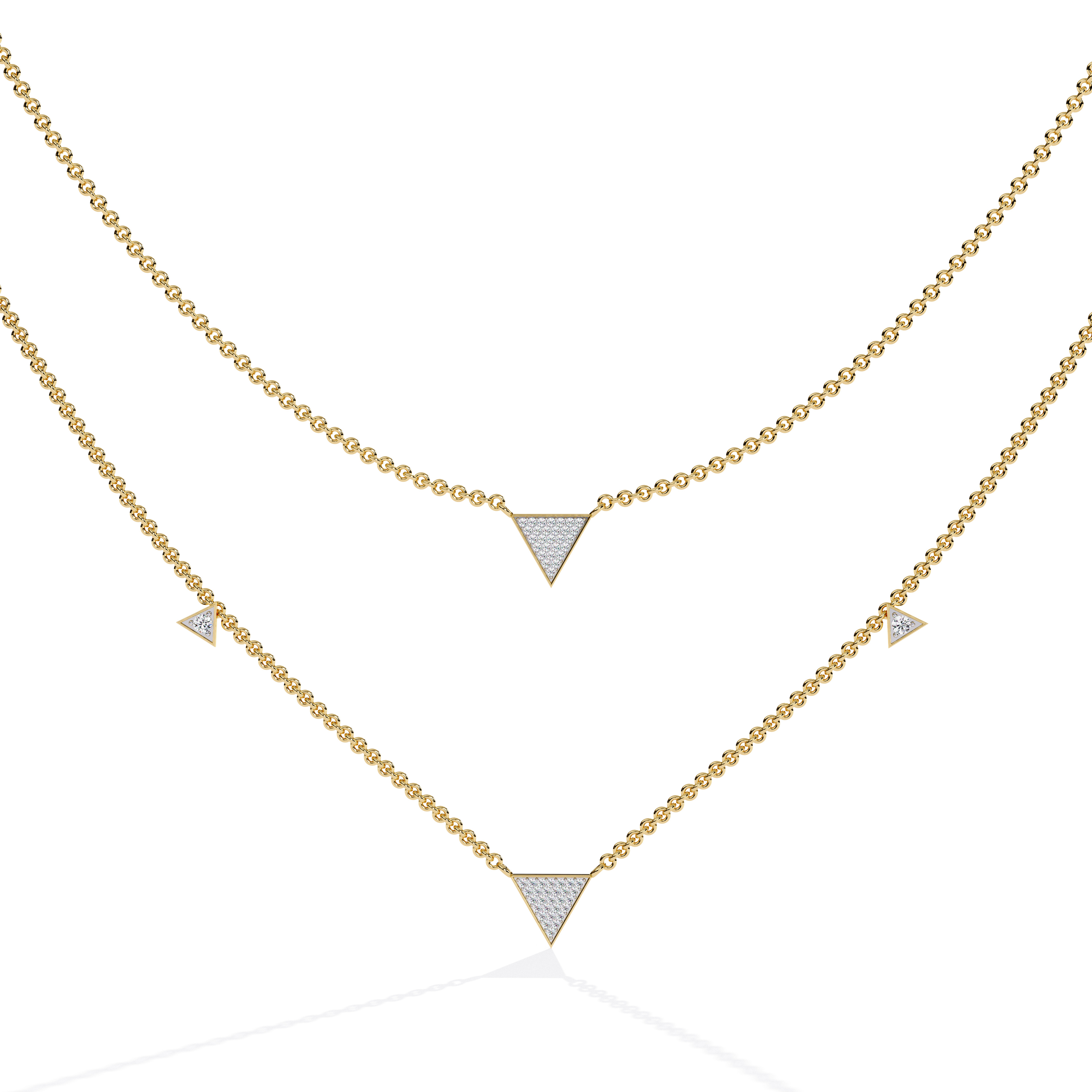 Diamond Necklace 360 animation renders 3dm stl details 3D print model_2