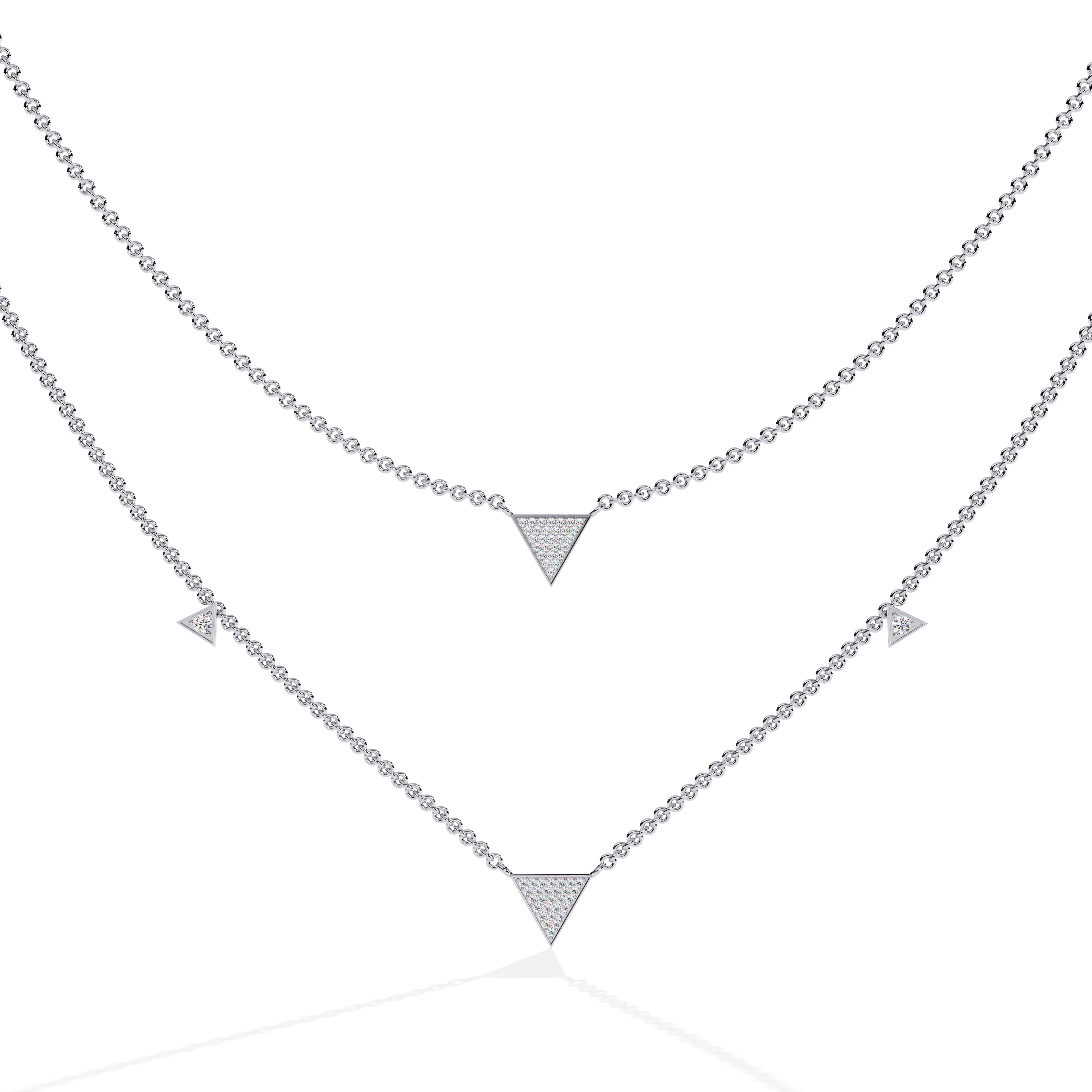 Diamond Necklace 360 animation renders 3dm stl details 3D print model_3