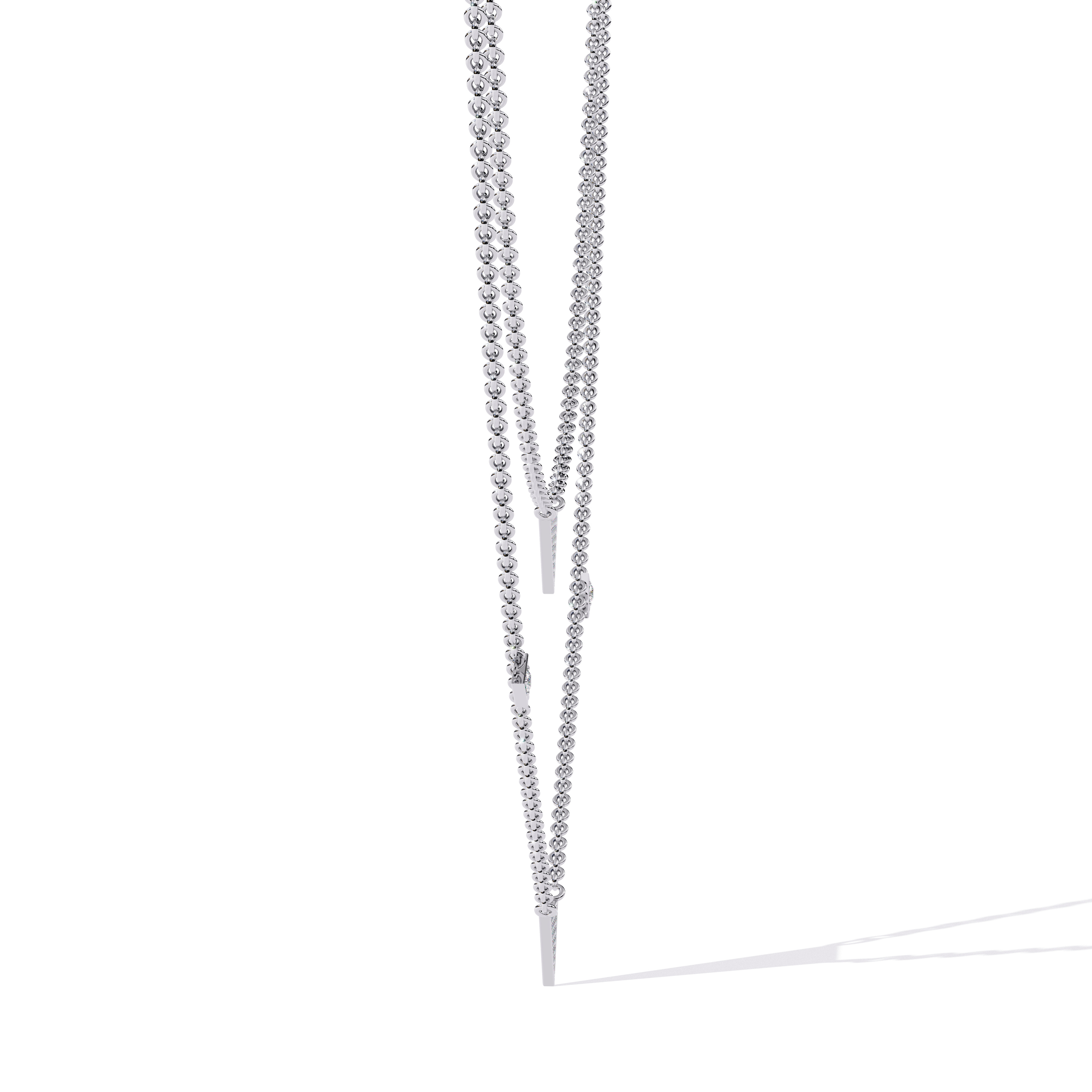 Diamond Necklace 360 animation renders 3dm stl details 3D print model_5