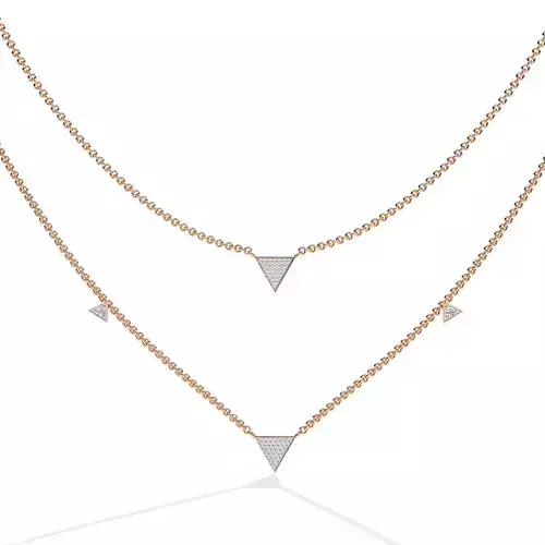 Diamond Necklace 360 animation renders 3dm stl details 3D print model