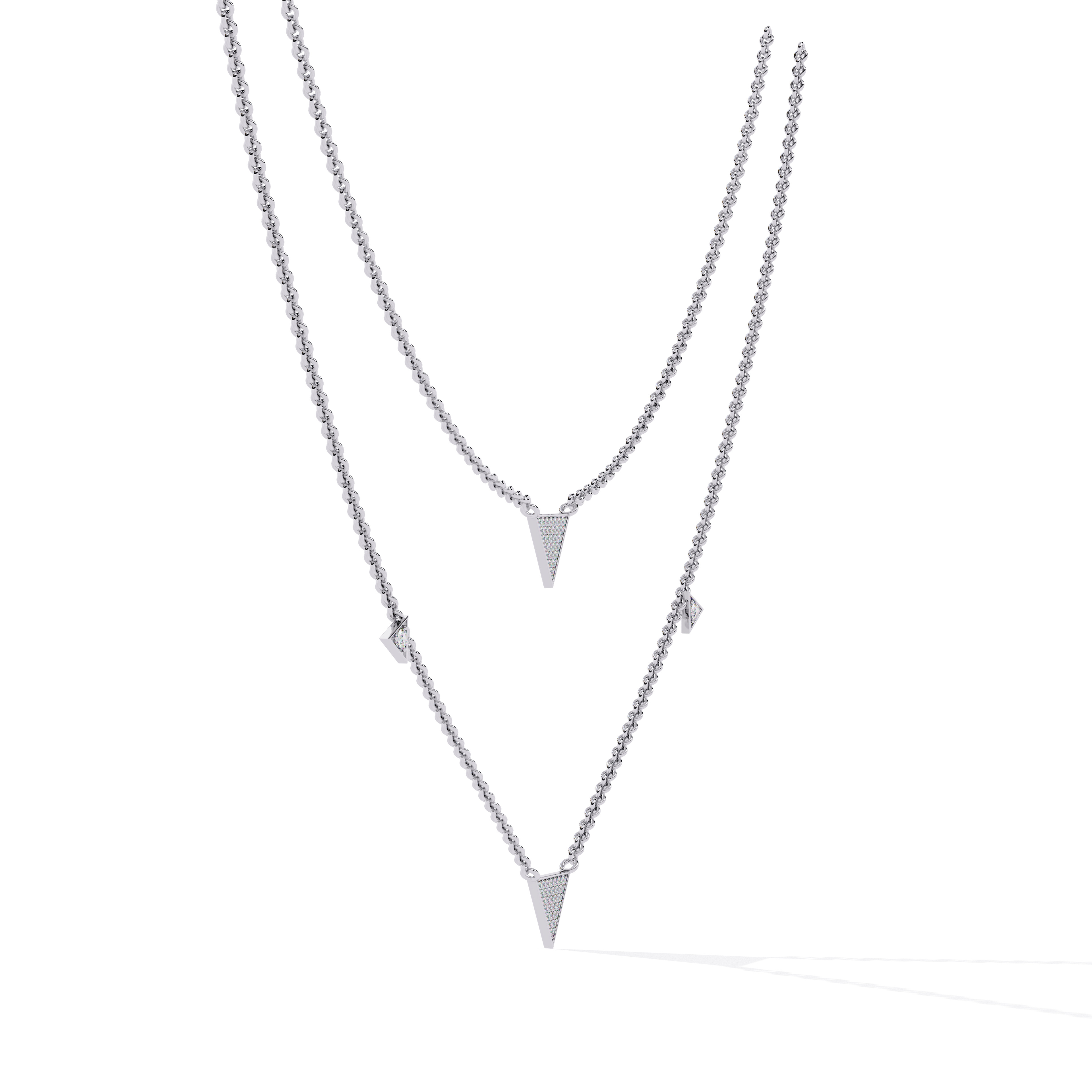 Diamond Necklace 360 animation renders 3dm stl details 3D print model_11