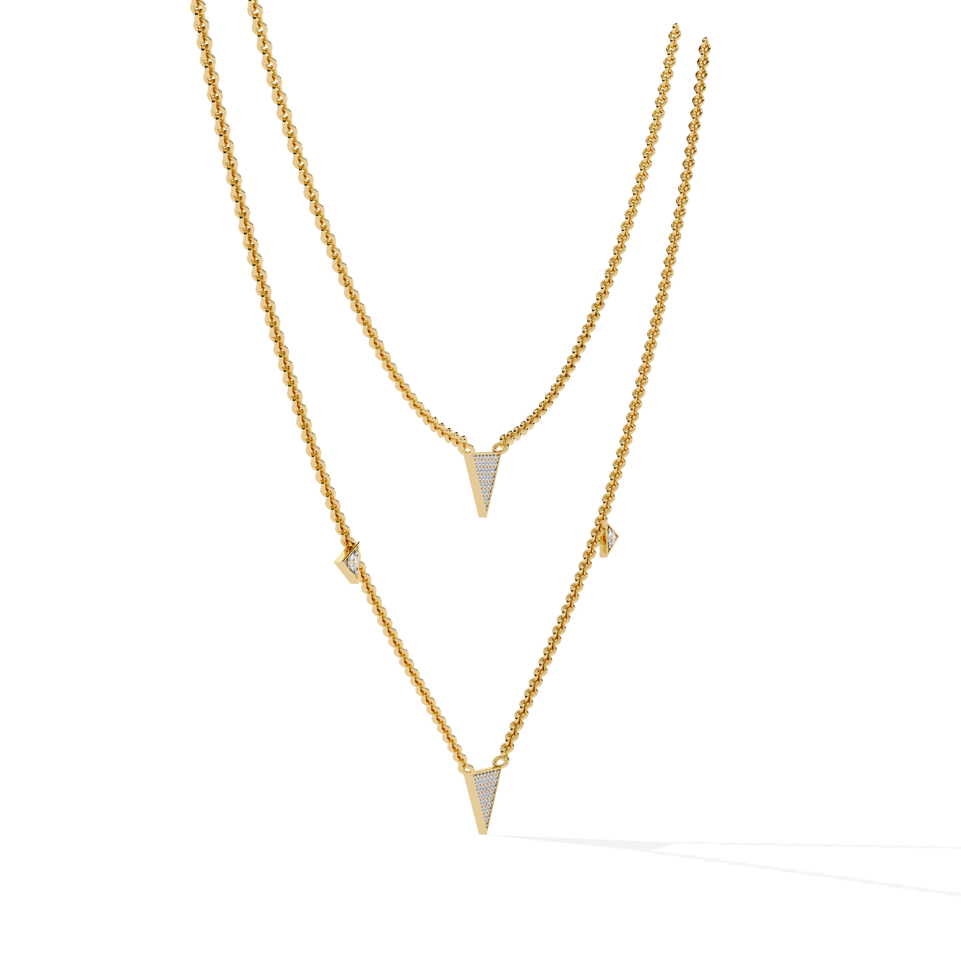 Diamond Necklace 360 animation renders 3dm stl details 3D print model_10