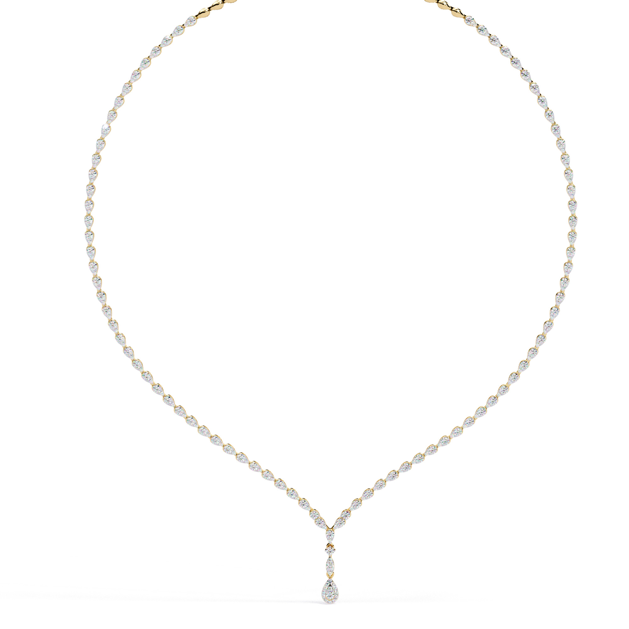 Diamond Necklace 360 animation renders 3dm stl details 3D print model_5