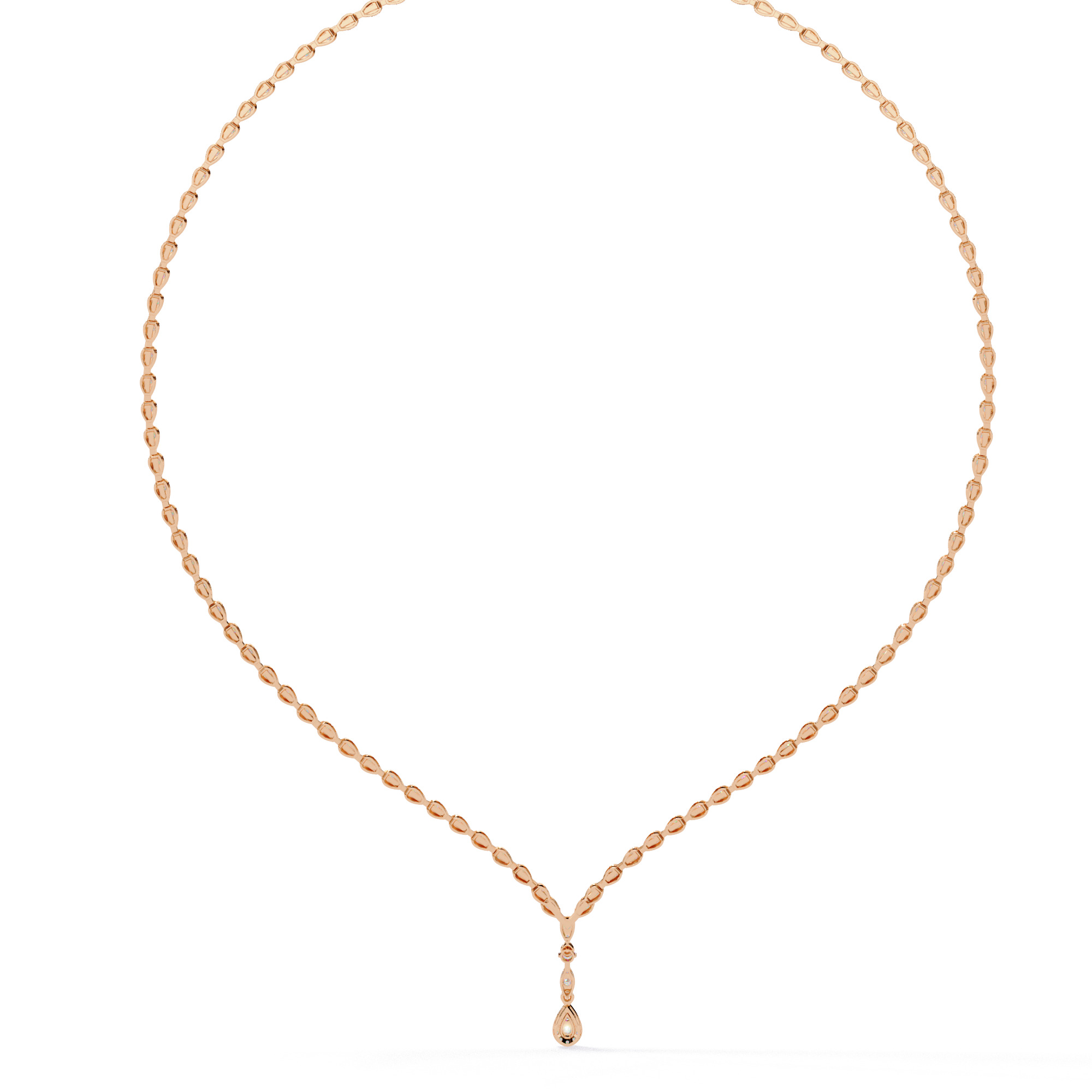 Diamond Necklace 360 animation renders 3dm stl details 3D print model_9