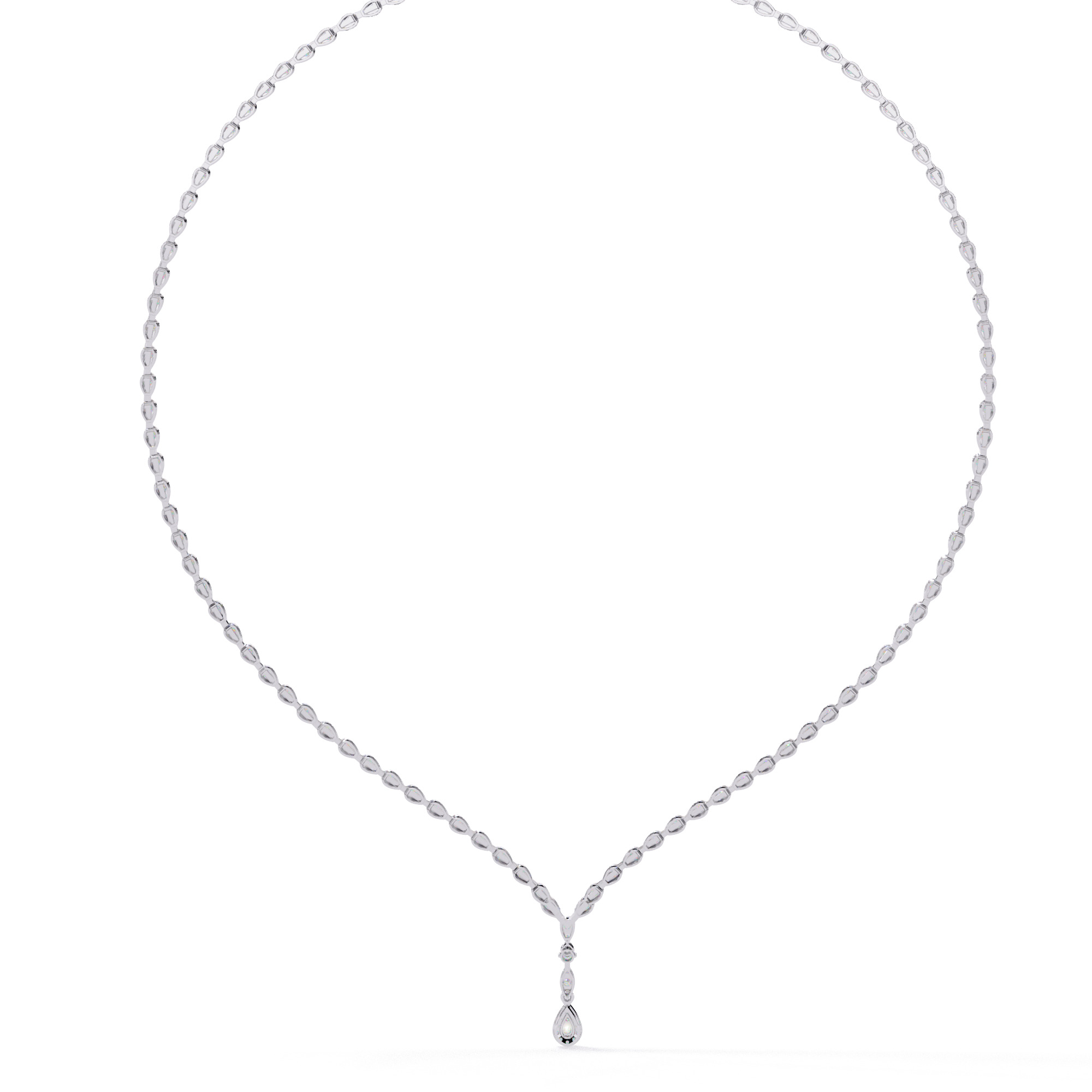 Diamond Necklace 360 animation renders 3dm stl details 3D print model_8