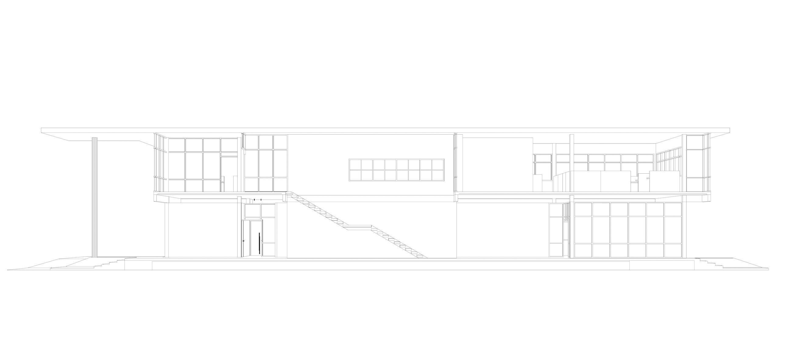 Office in section cut 25-11 3D model_8