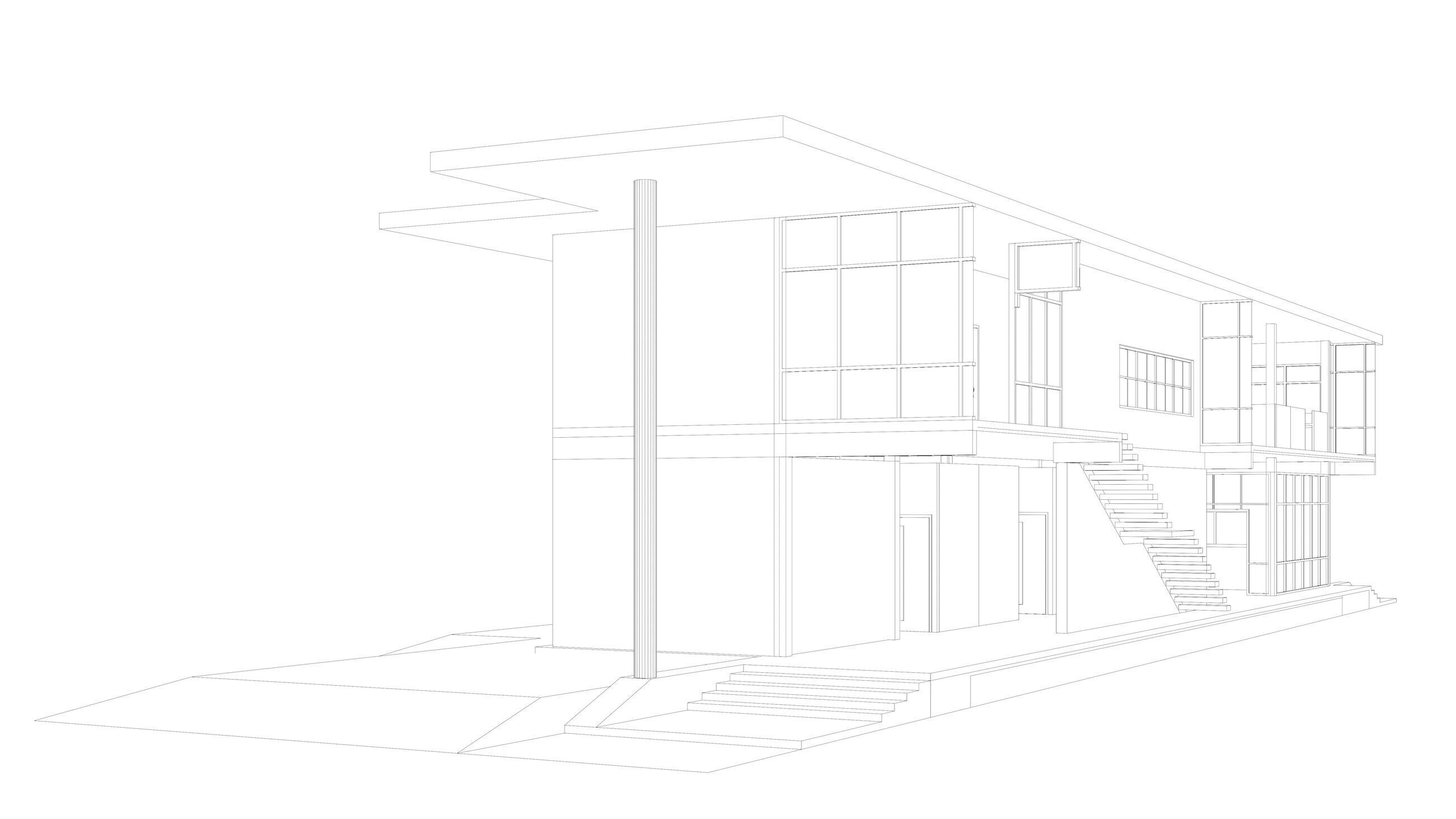Office in section cut 25-11 3D model_9