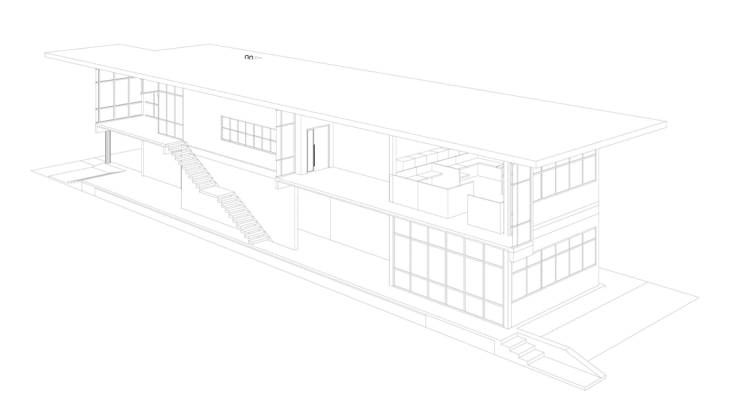 Office in section cut 25-11 3D model_10