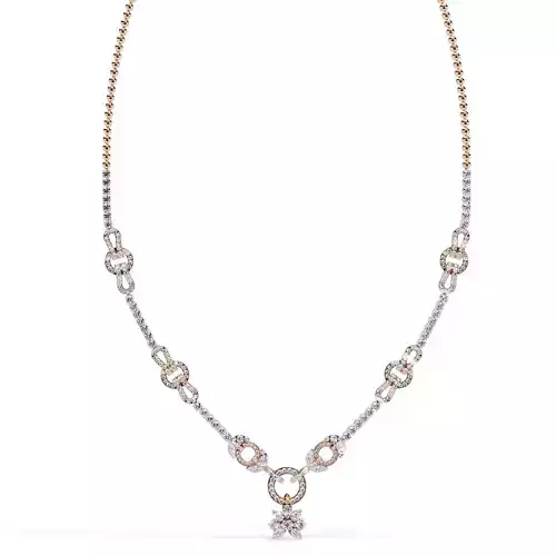 Diamond Necklace 360 animation renders 3dm stl details 3D print model