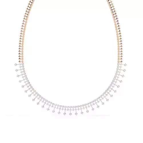 Diamond Necklace 360 animation renders 3dm stl details 3D print model