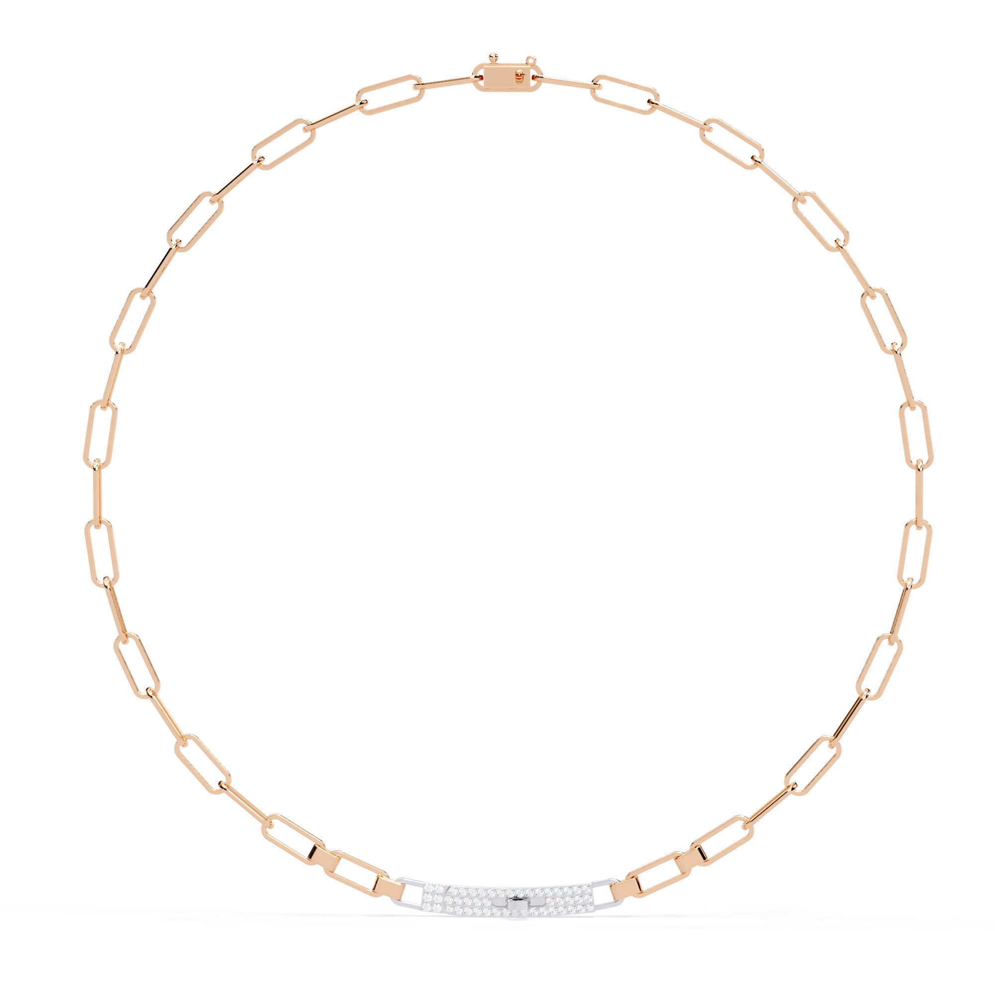 Diamond Necklace 360 animation renders 3dm stl details 3D print model_4