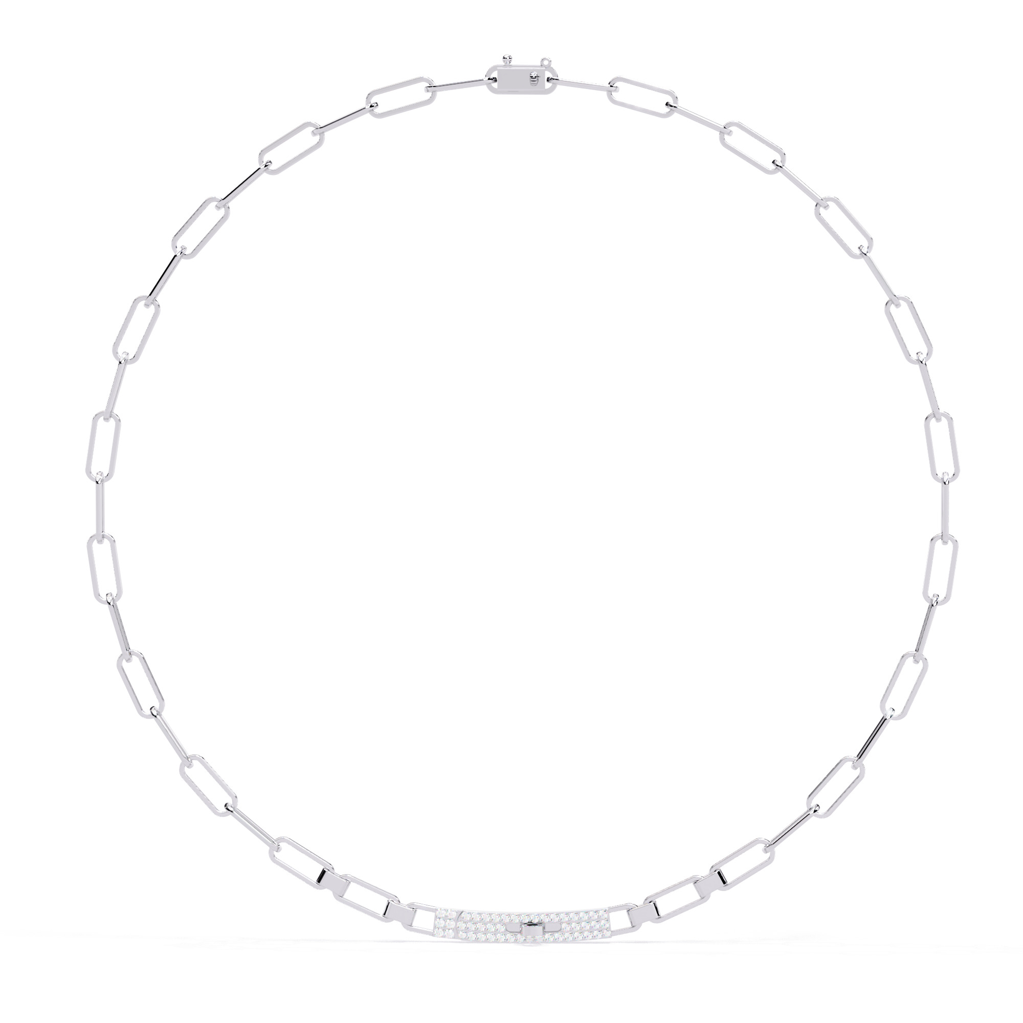 Diamond Necklace 360 animation renders 3dm stl details 3D print model_3