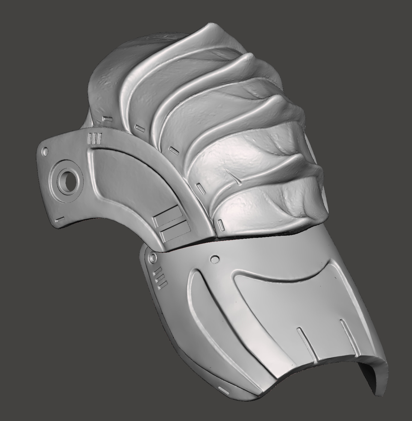 Predator 1987 Left Shoulder with Left Biceps Armor 3D print model_5