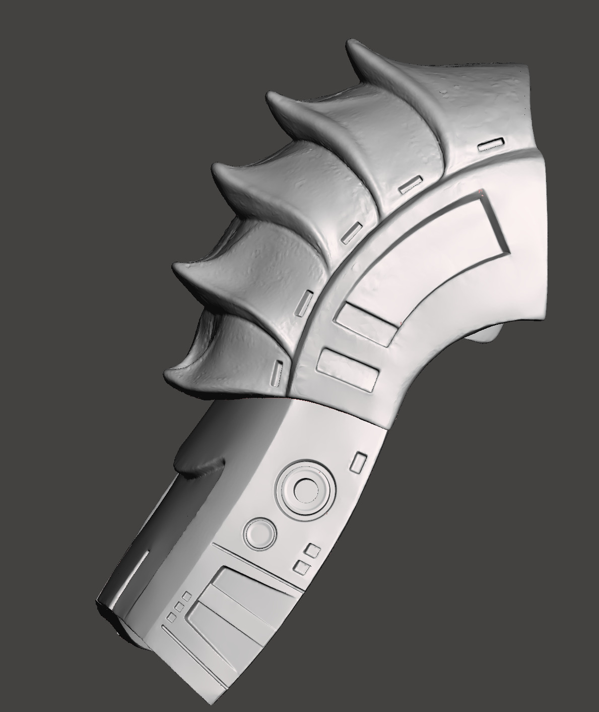 Predator 1987 Left Shoulder with Left Biceps Armor 3D print model_12