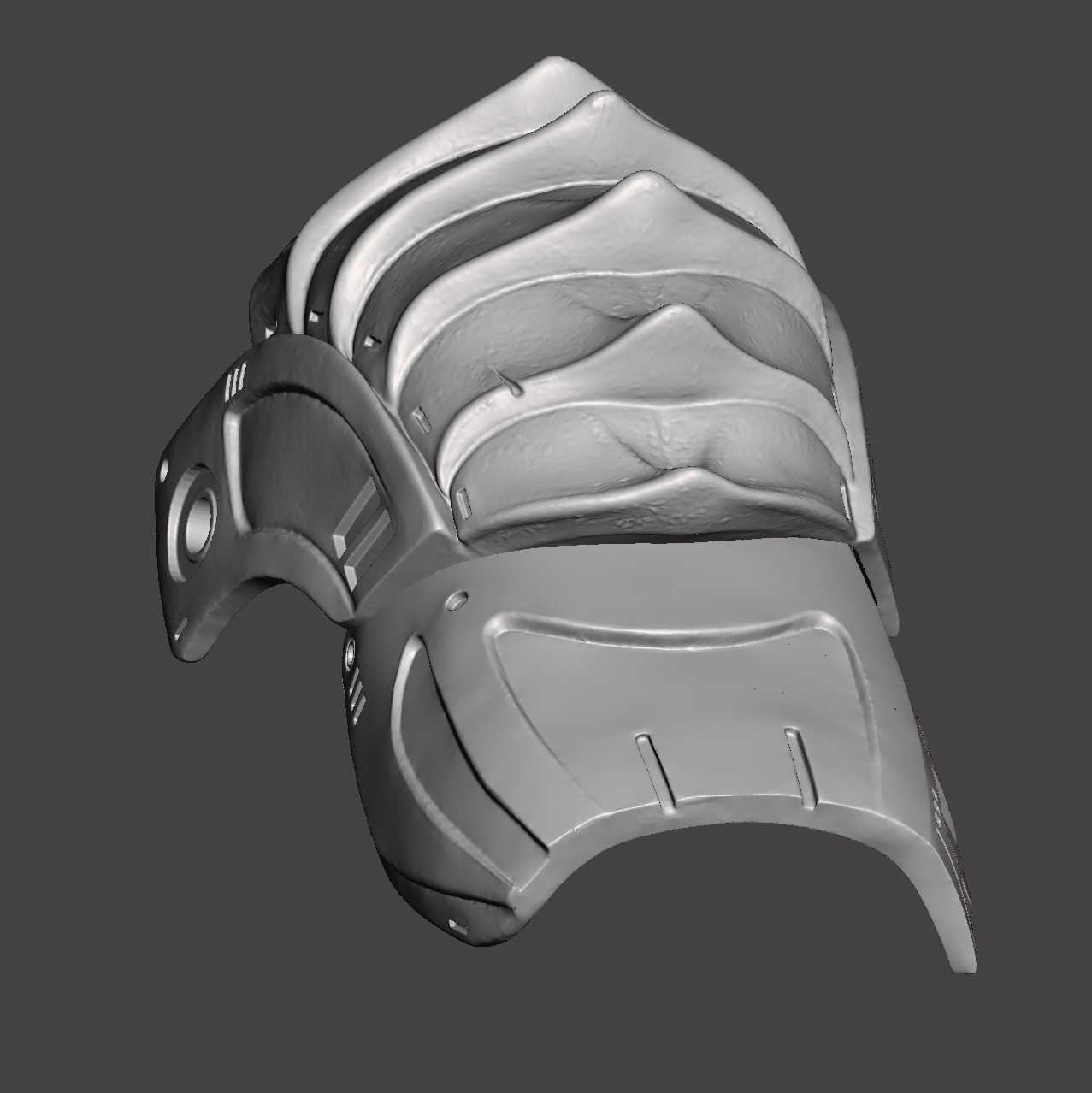 Predator 1987 Left Shoulder with Left Biceps Armor 3D print model_8