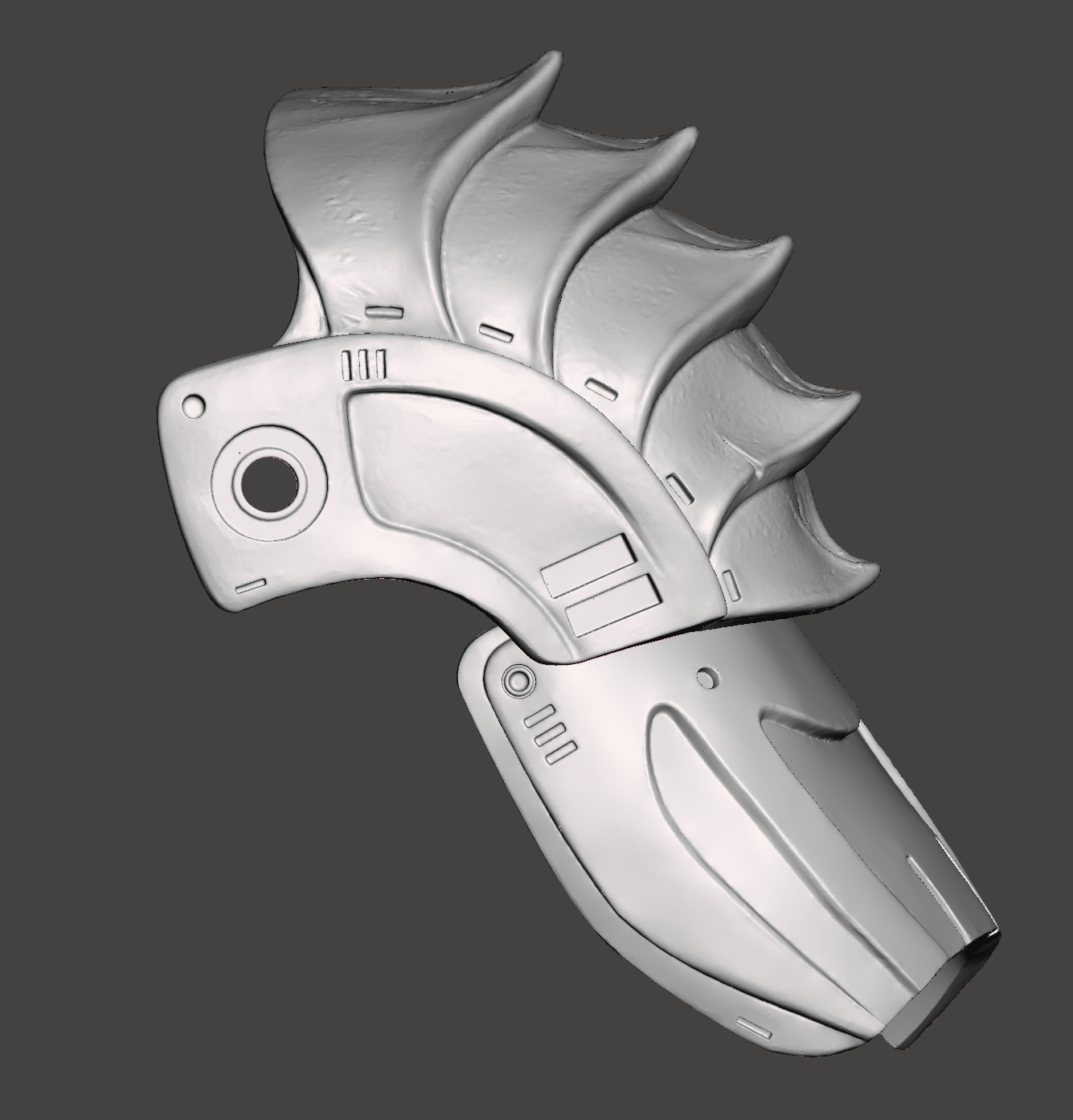 Predator 1987 Left Shoulder with Left Biceps Armor 3D print model_4