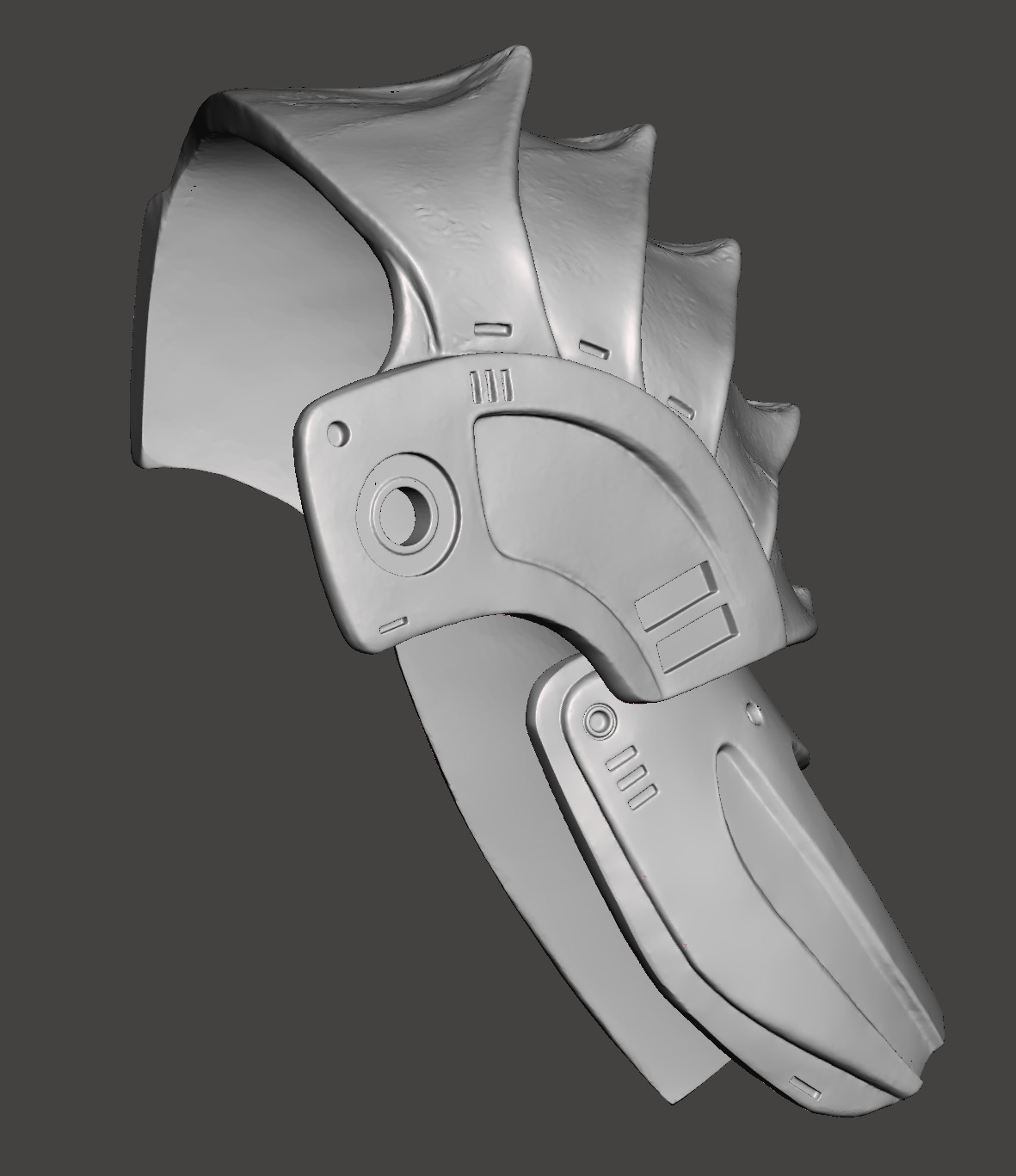 Predator 1987 Left Shoulder with Left Biceps Armor 3D print model_6